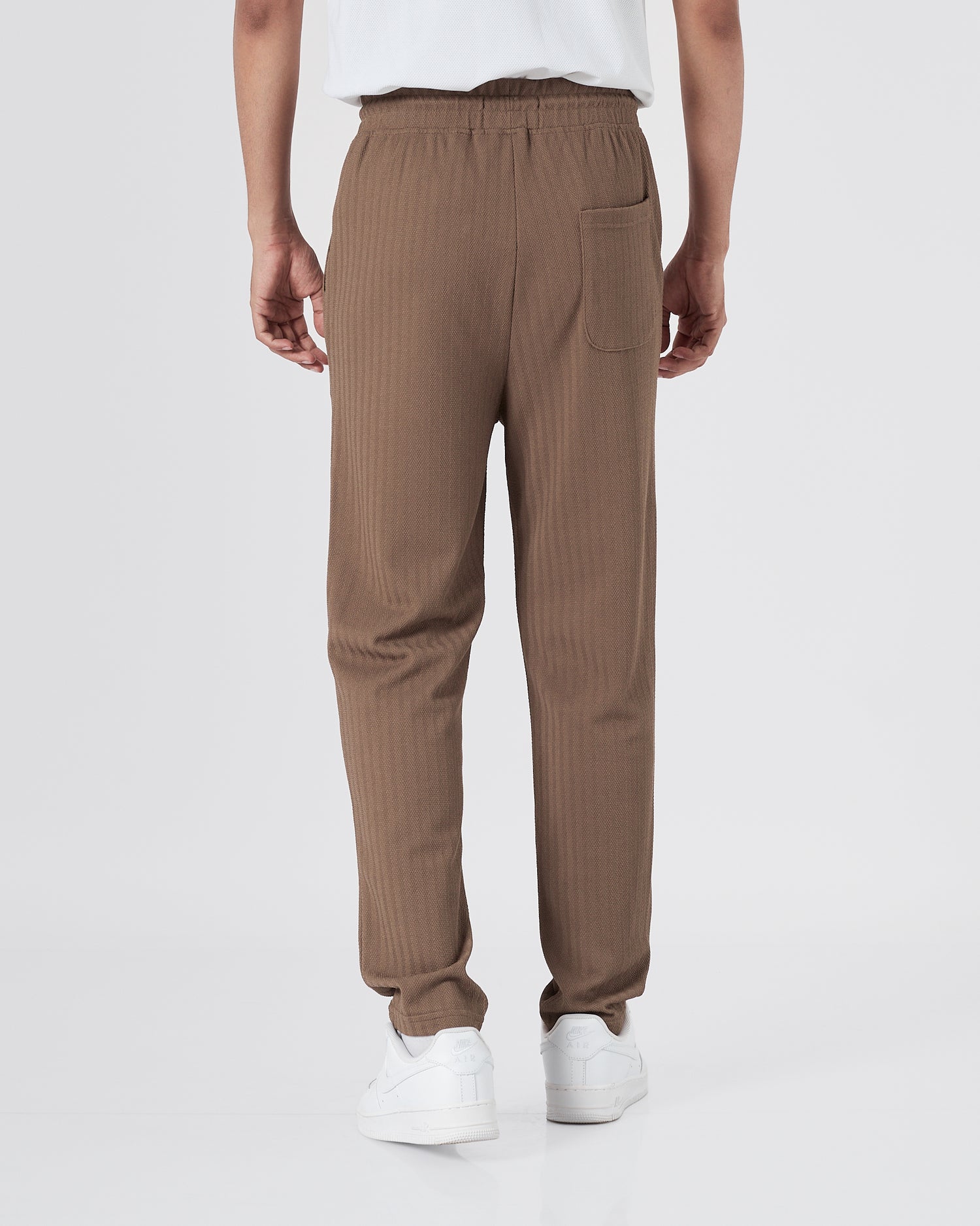 ZAR Elastic Waistband Men Brown  Track Pants 21.90