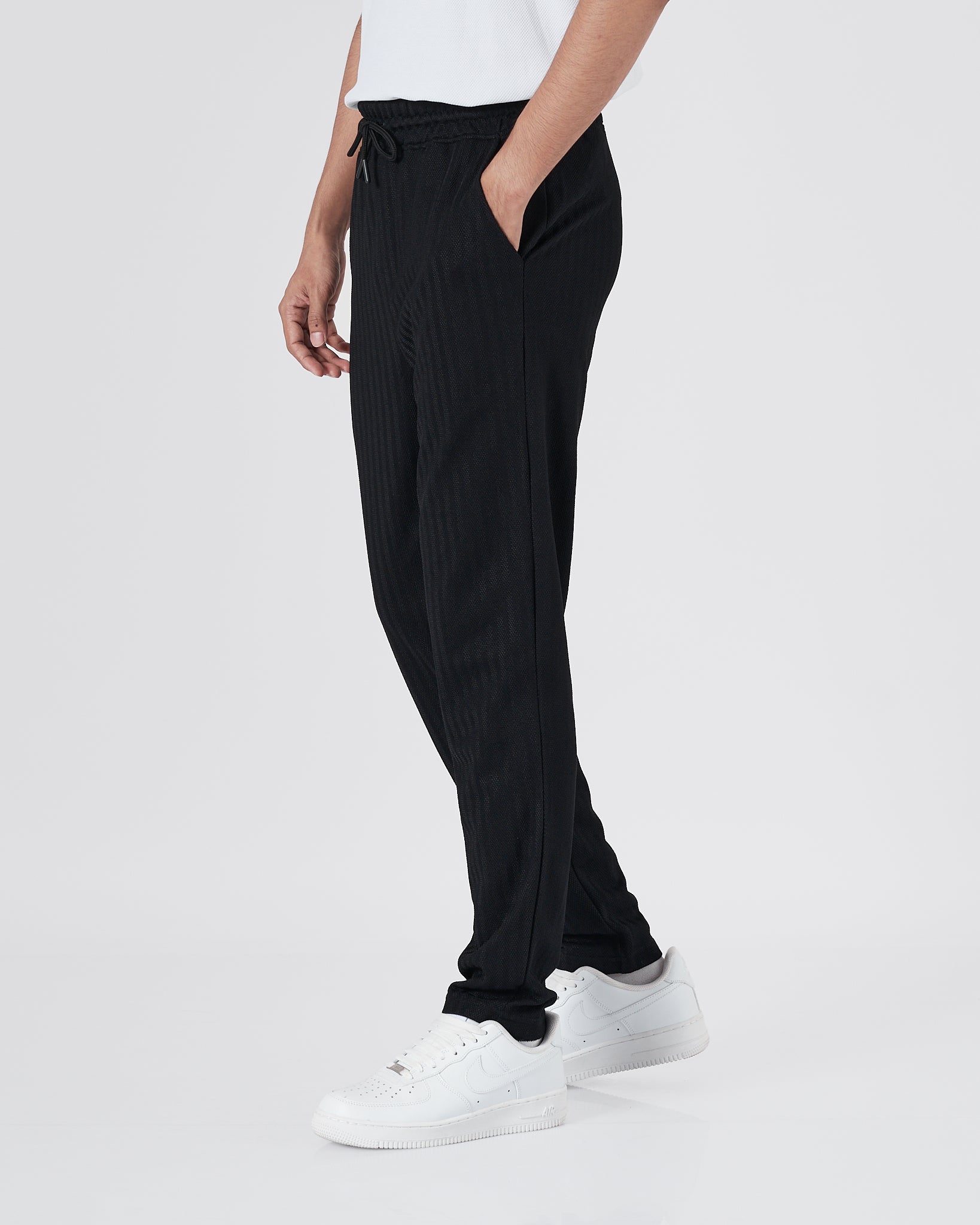 ZAR Elastic Waistband Men Black Track Pants 21.90