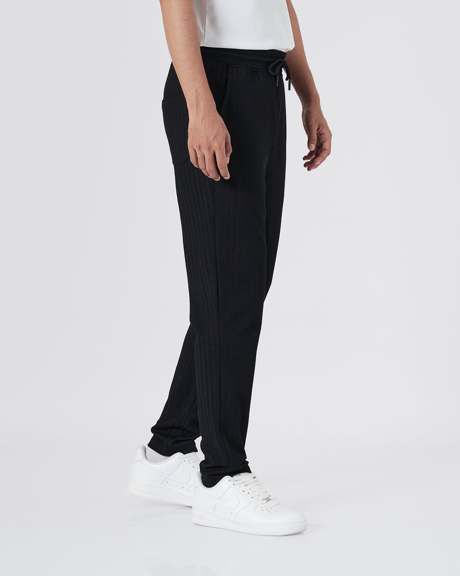 ZAR Elastic Waistband Men Black Track Pants 21.90