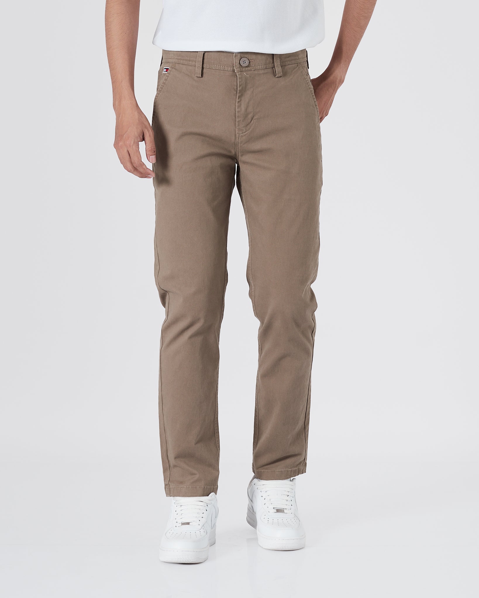 TH Plain Color Men Brown  Khaki Pants 25.90