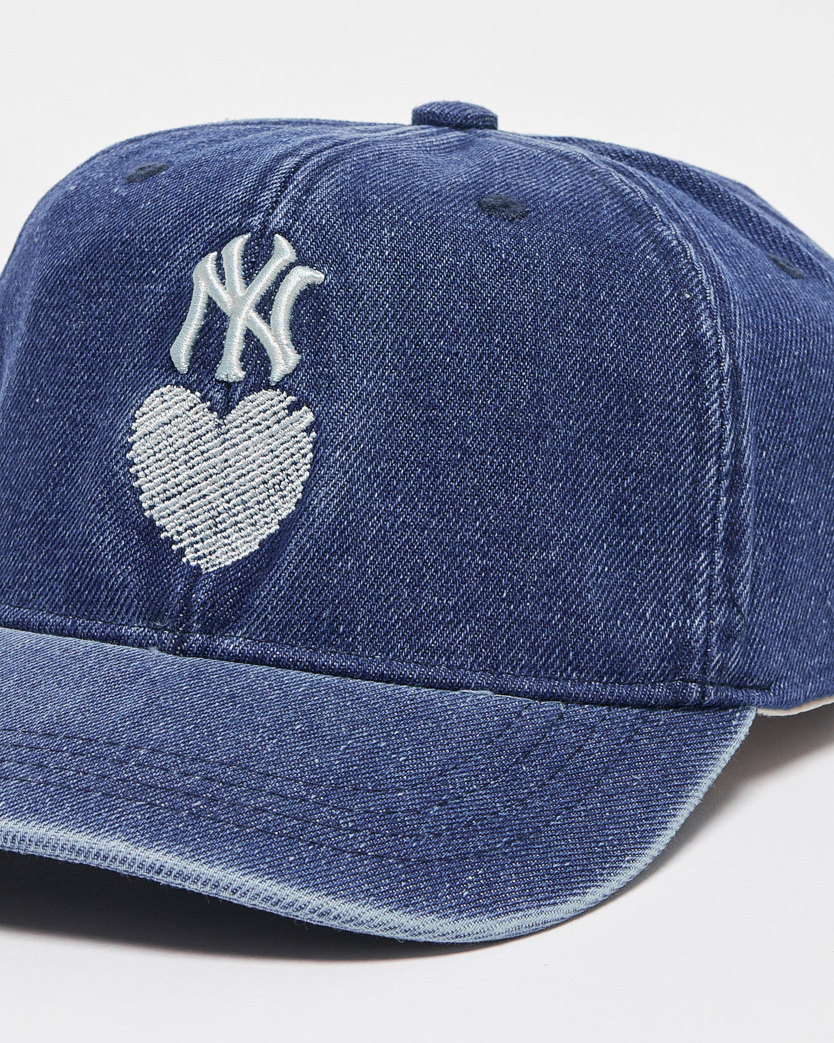 NY Logo Embroidered Blue Cap 10.90