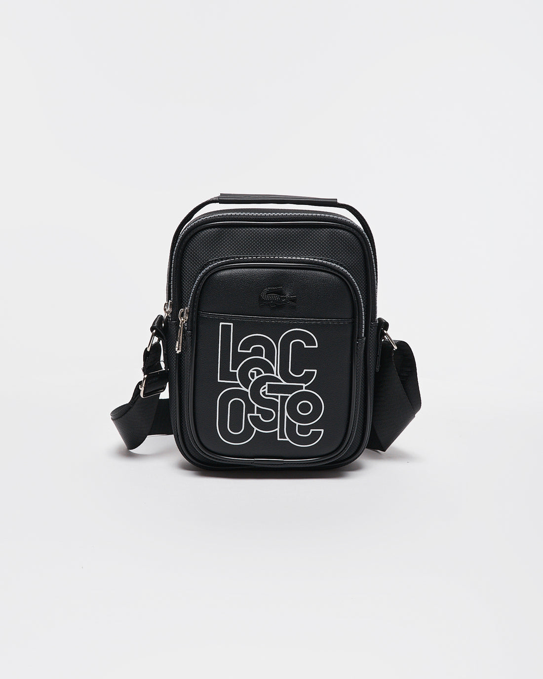 LAC Logo Printed Black Sling Bag 18.90