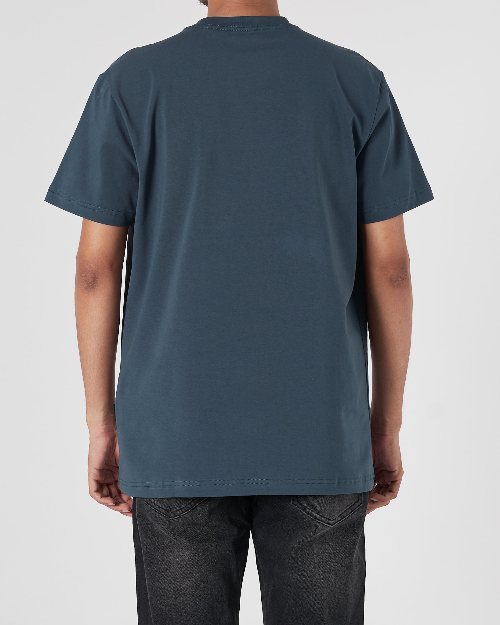 HUG Plain Color Men Men Dark Green T-Shirt 13.90