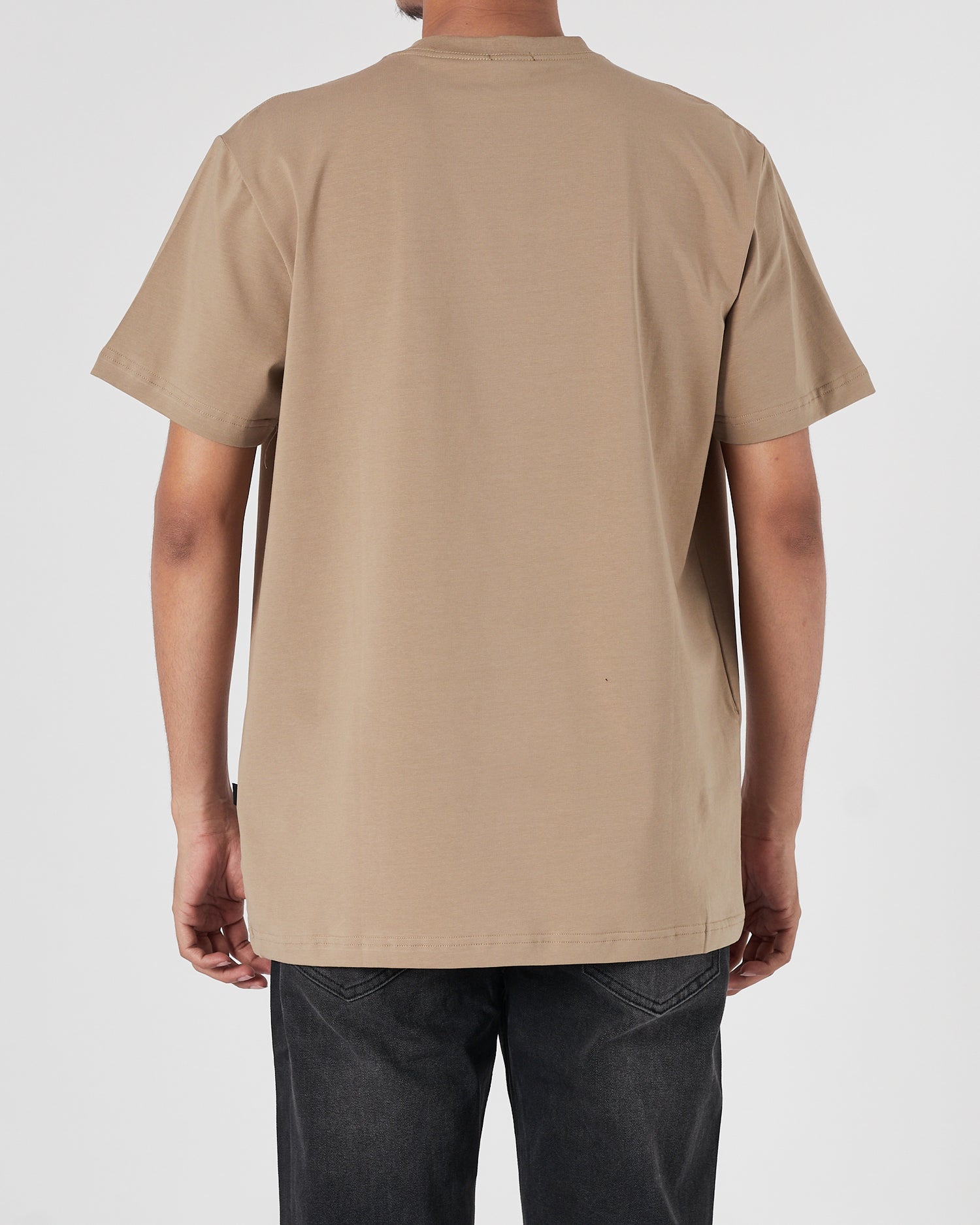 HUG Plain Color Men Men Brown T-Shirt 13.90