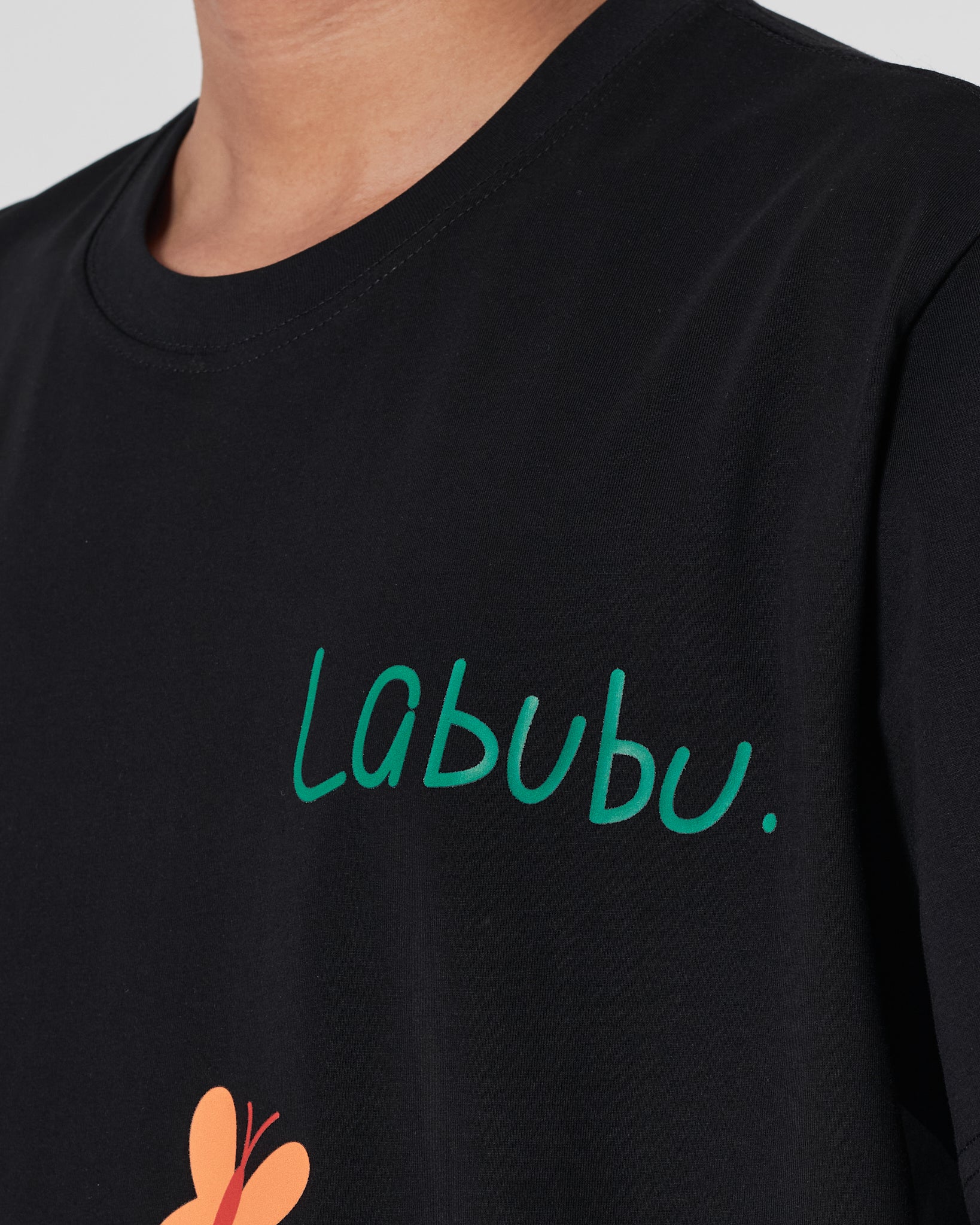 MLB Labubu Printed Men Black T-Shirt 14.90