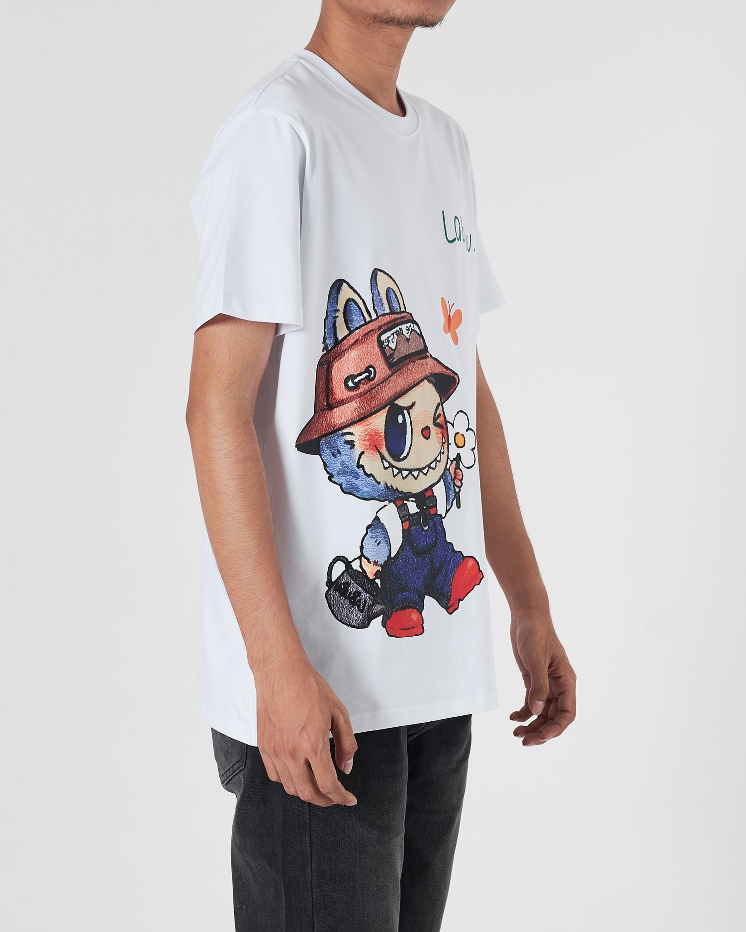 MLB Labubu Printed Men White T-Shirt 14.90