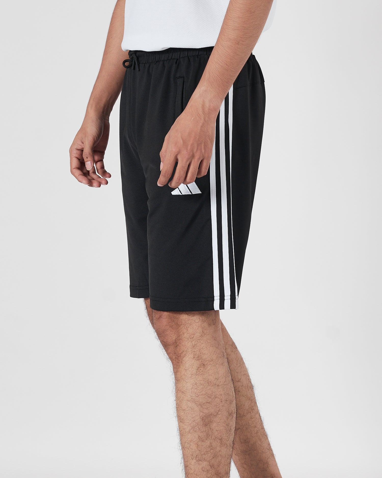 ADI 3 Striped Men Black Track Shorts 14.50