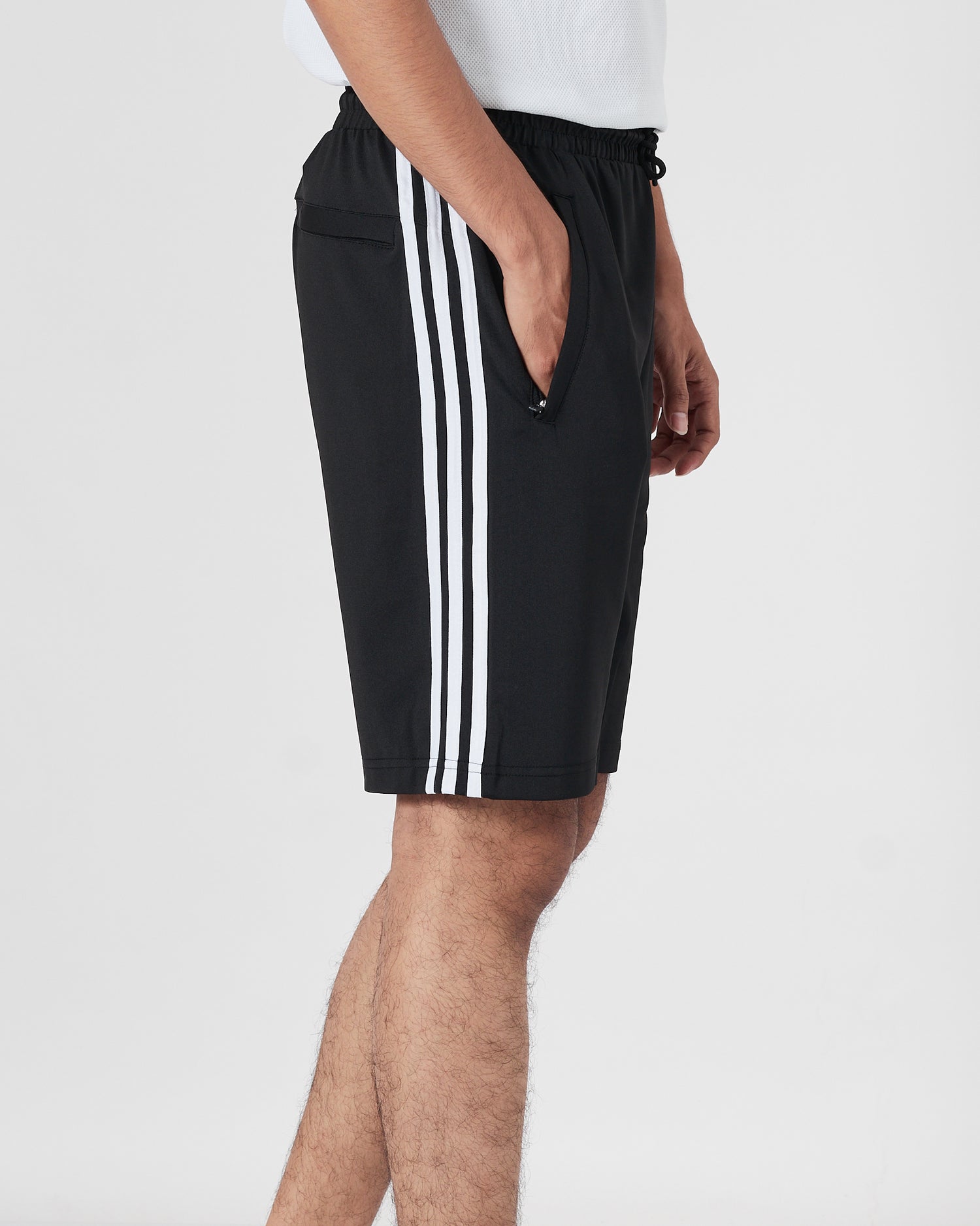 ADI 3 Striped Men Black Track Shorts 14.50