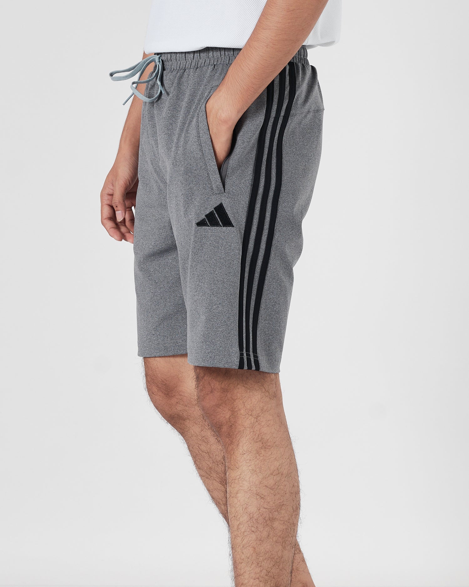 ADI 3 Striped Men Grey Track Shorts 14.50