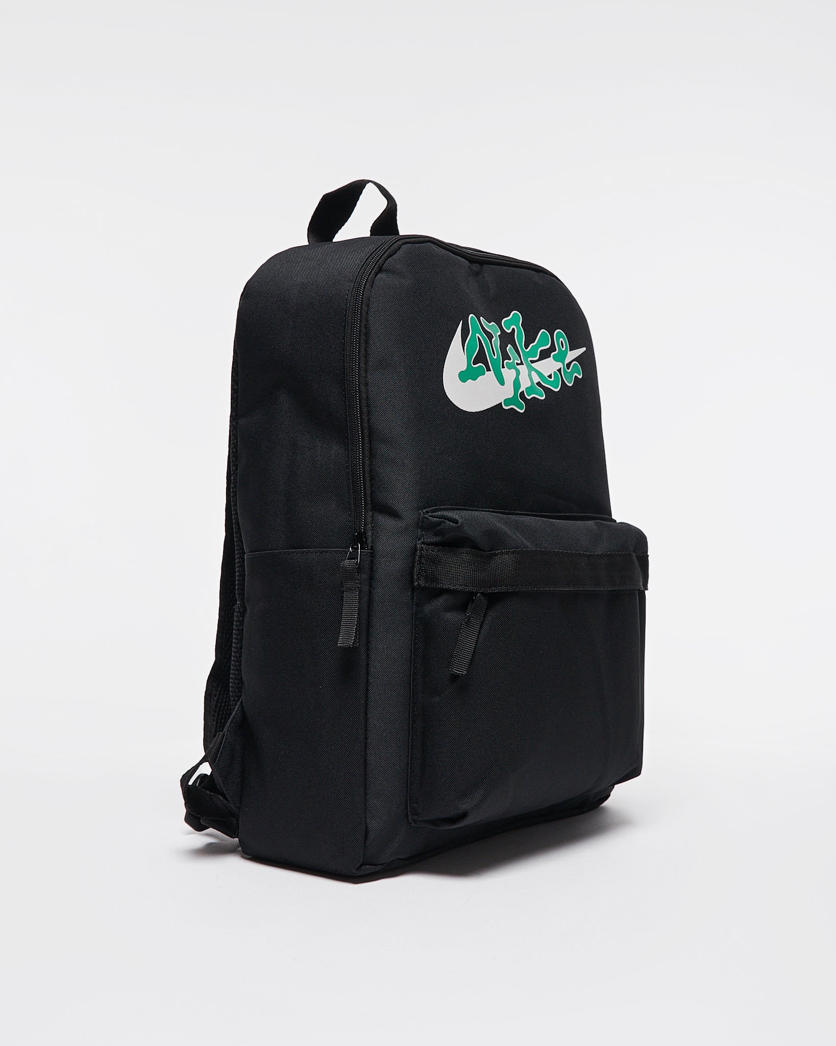 NIK Swooh Logo Printed Black Backpack 17.90