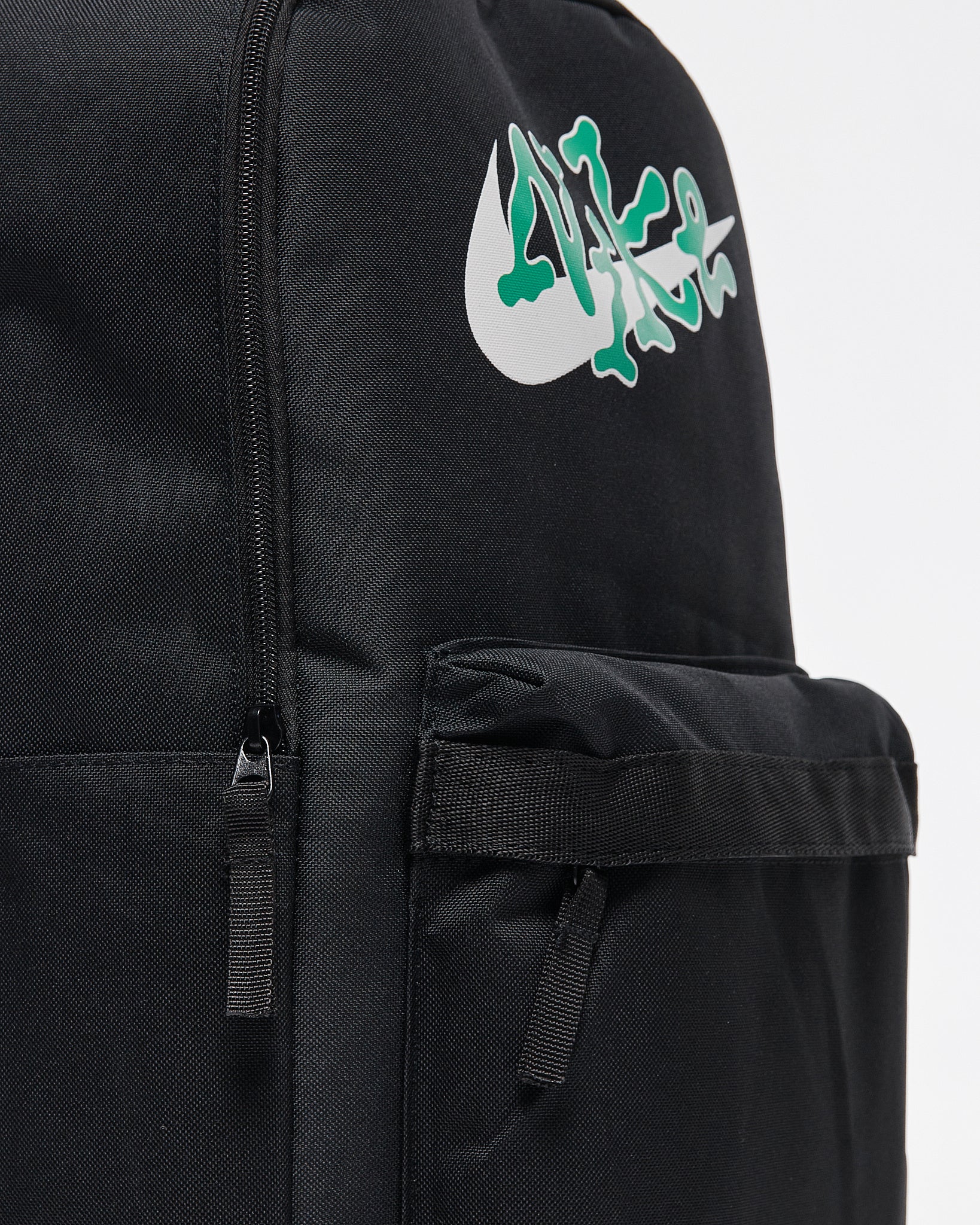 NIK Swooh Logo Printed Black Backpack 17.90