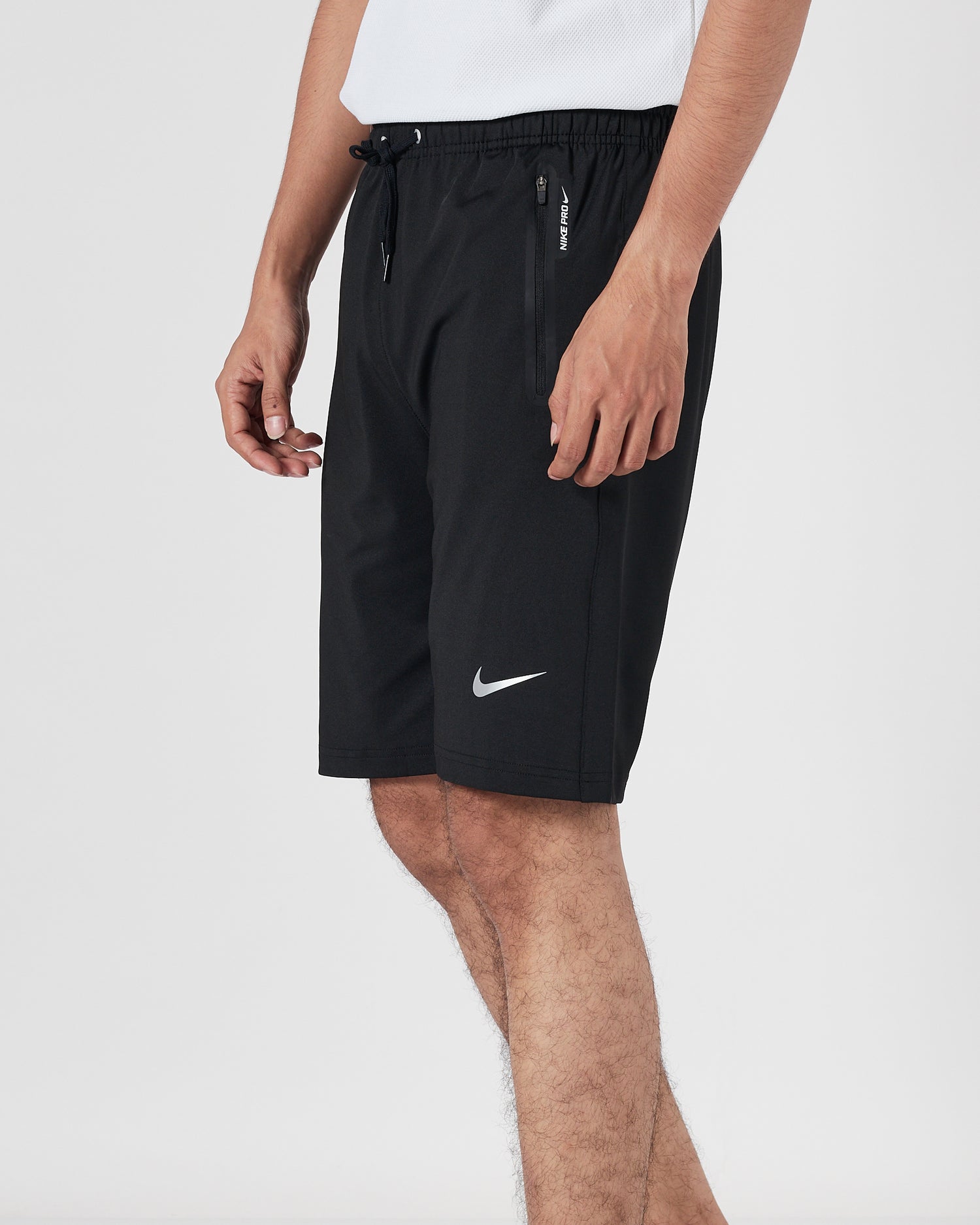 NIK Logo Printed Men Black Track Shorts 13.90