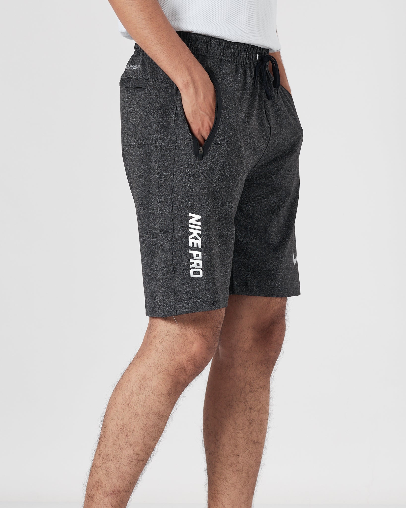 NIK Logo Printed Men Dark Grey Track Shorts 13.90