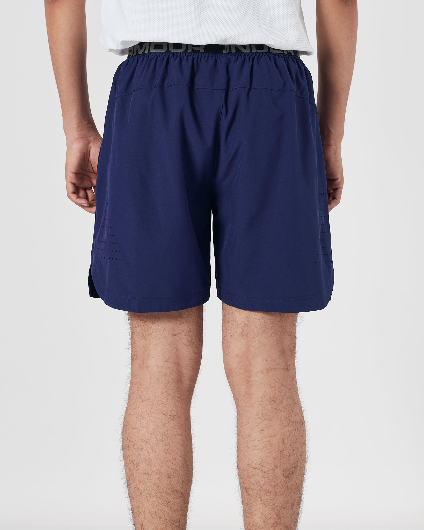 UA Logo Vertical Men Blue Track Shorts 13.90