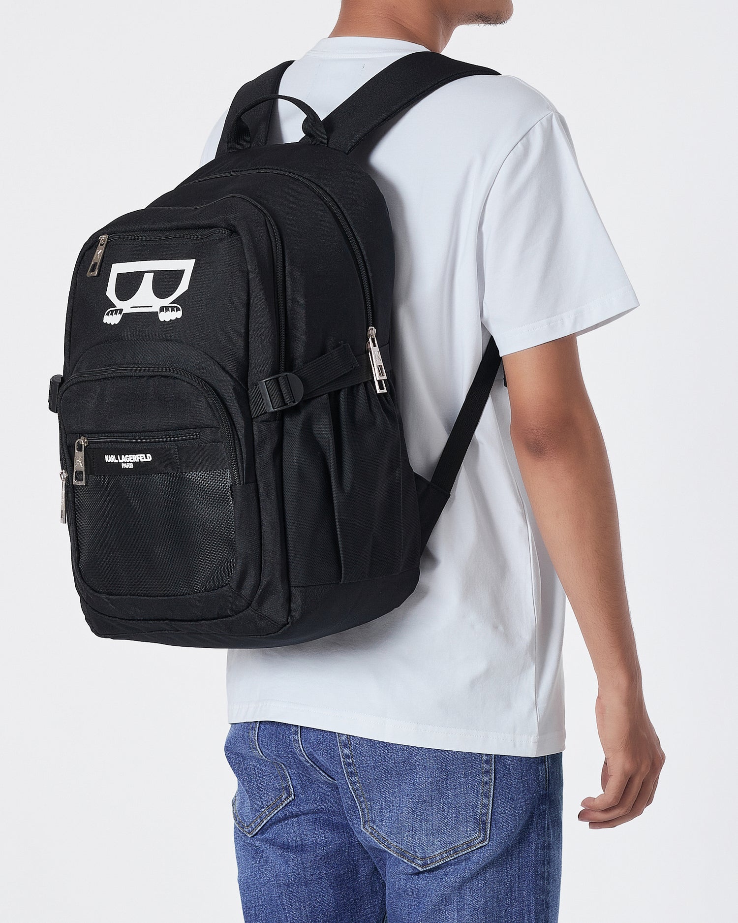 KAR Logo Printed Black Backpack 22.90