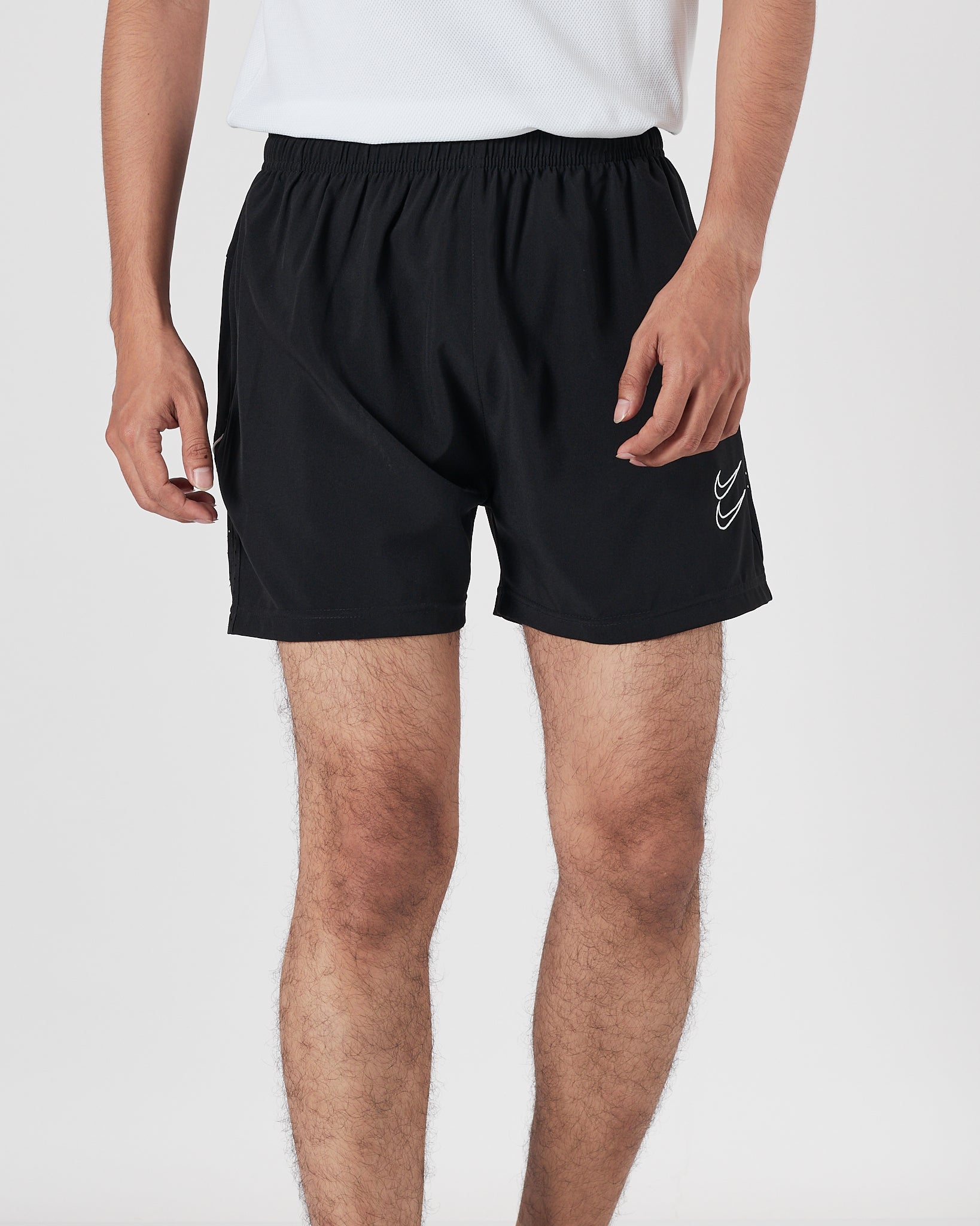 NIK Double Swooh Men Black Track Shorts 13.90