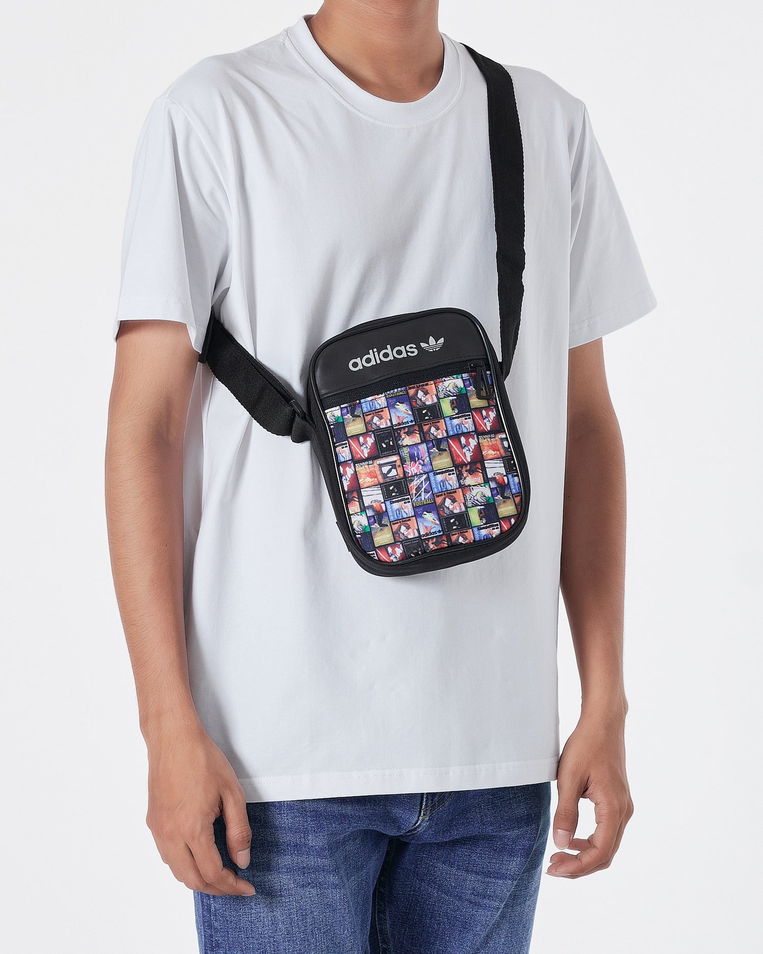 ADI Colorful Logo Over Printed Sling Bag 10.90