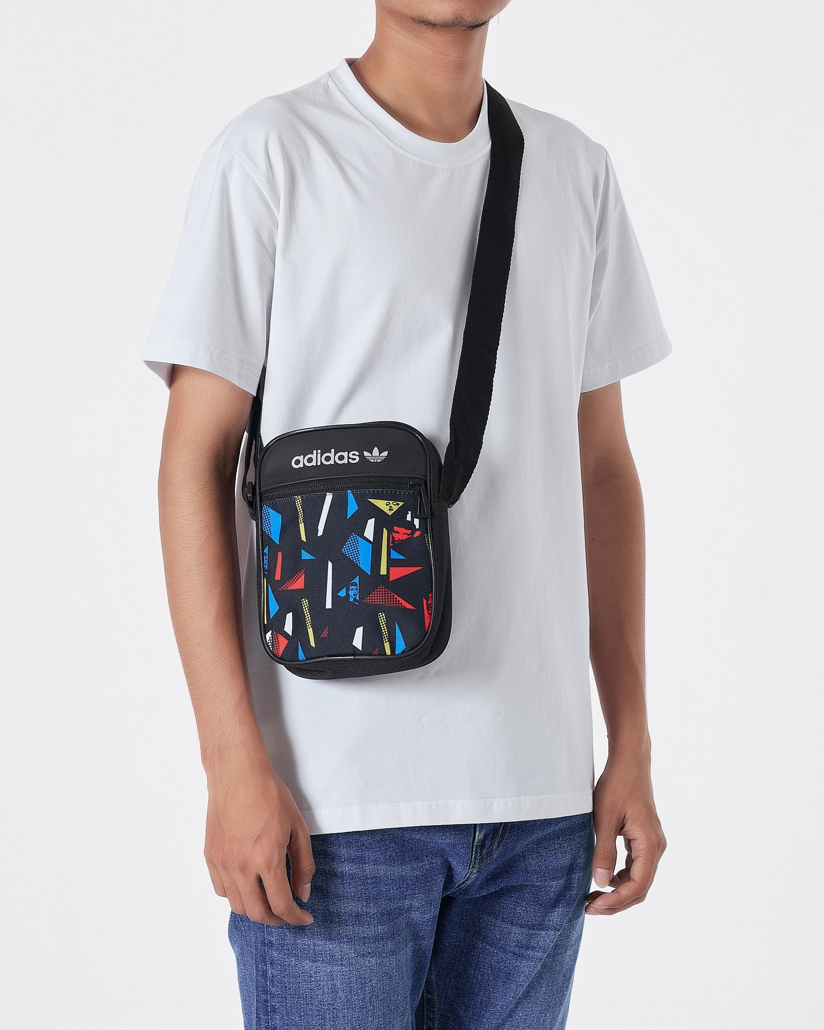 ADI Colorful Logo Over Printed Sling Bag 10.90