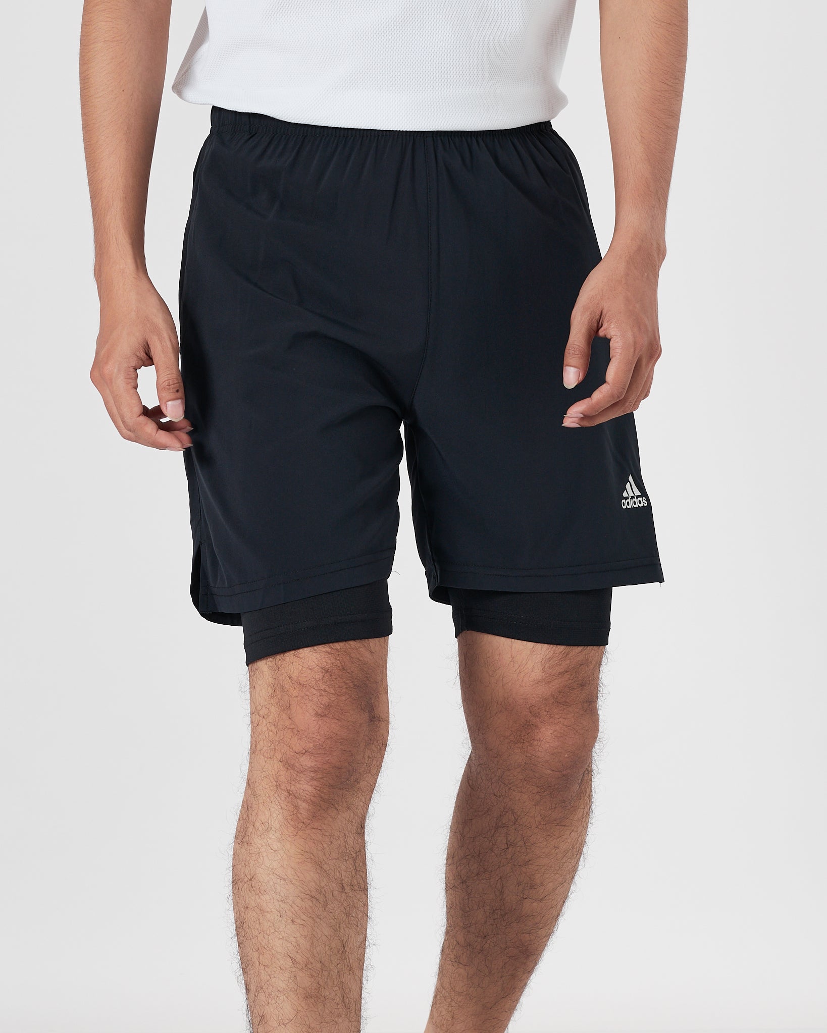 ADI 2in1 Men Black Track Shorts 14.50