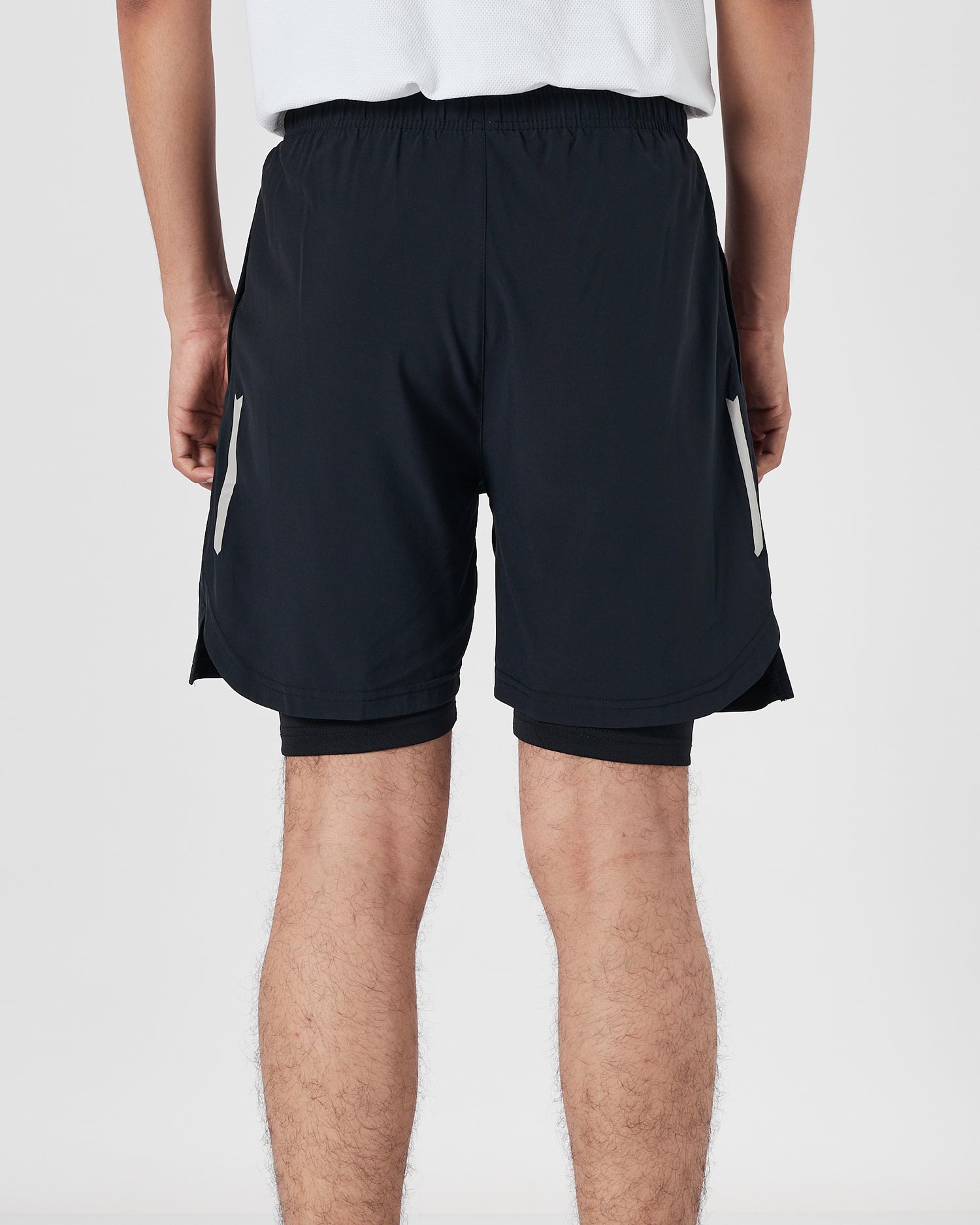 ADI 2in1 Men Black Track Shorts 14.50