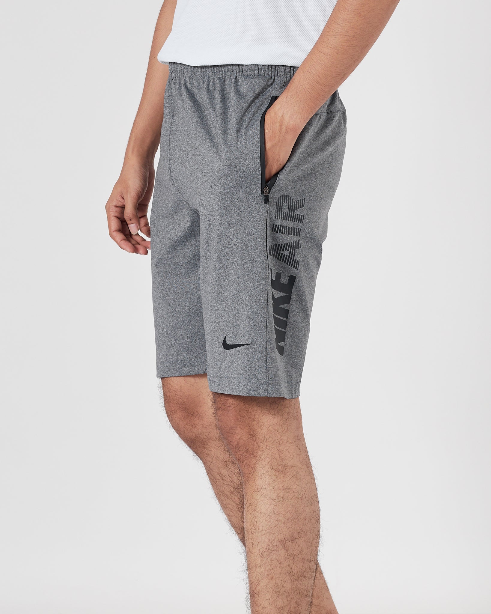 NIK AIR Men Grey Track Shorts 13.90