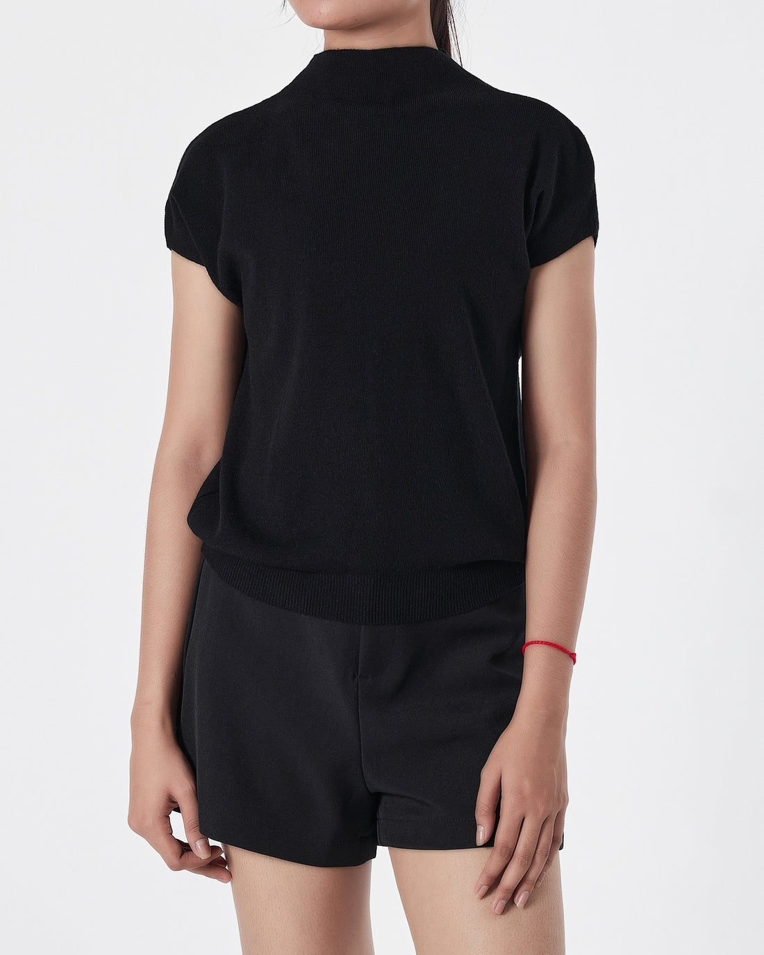 Cozy Soft Knit Lady Black T-Shirt 14.90