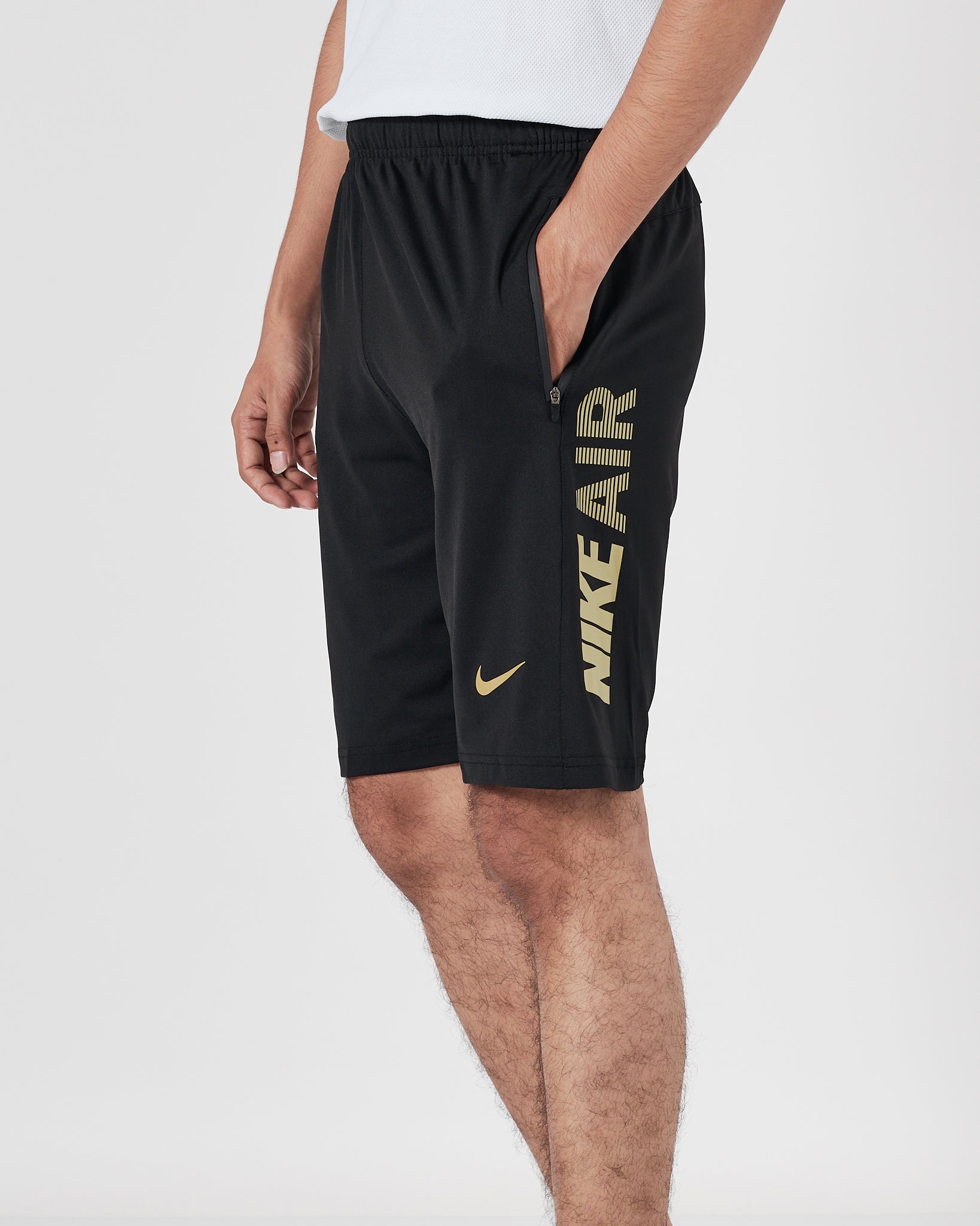 NIK AIR Men Gold Black Track Shorts 13.90