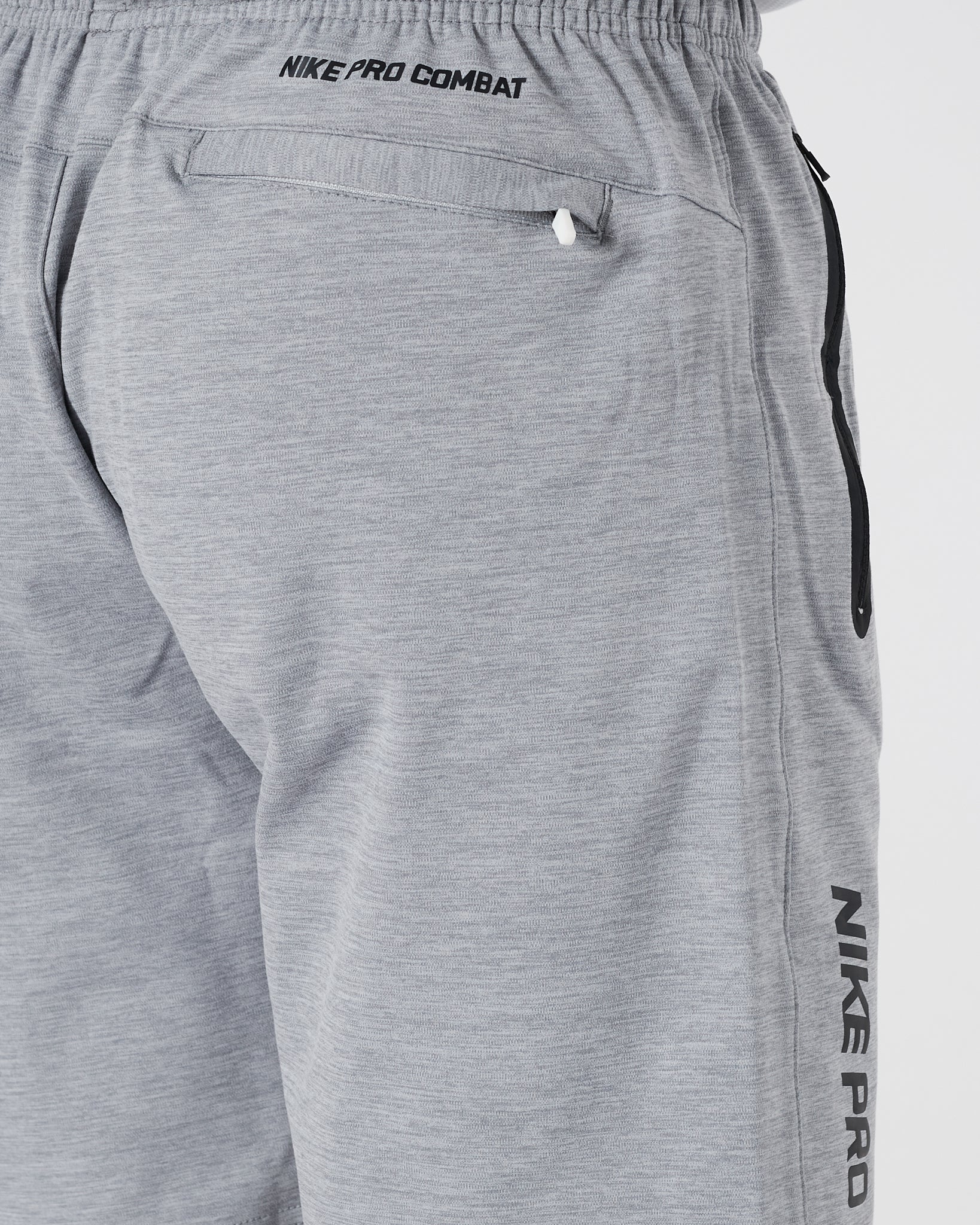 NIK Logo Embroidered Men Grey Track Shorts 13.90