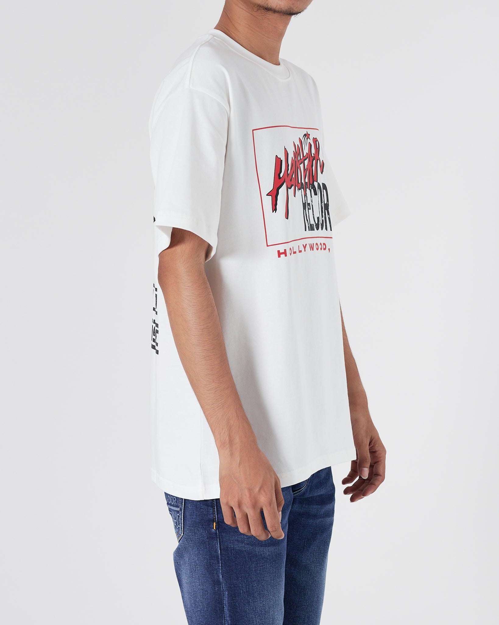 HEL Logo Printed Men White T-Shirt 16.90