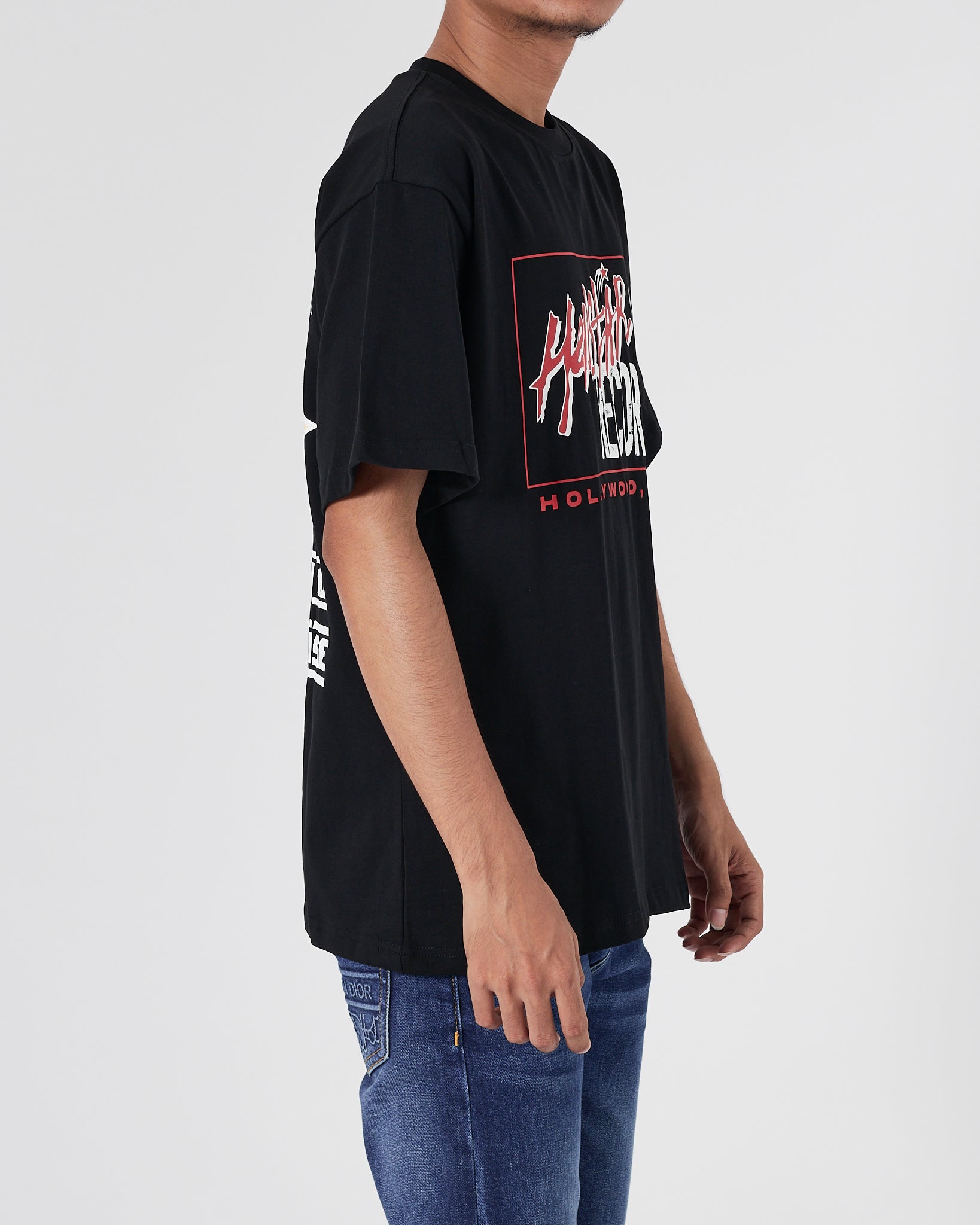 HEL Logo Printed Men Black T-Shirt 16.90