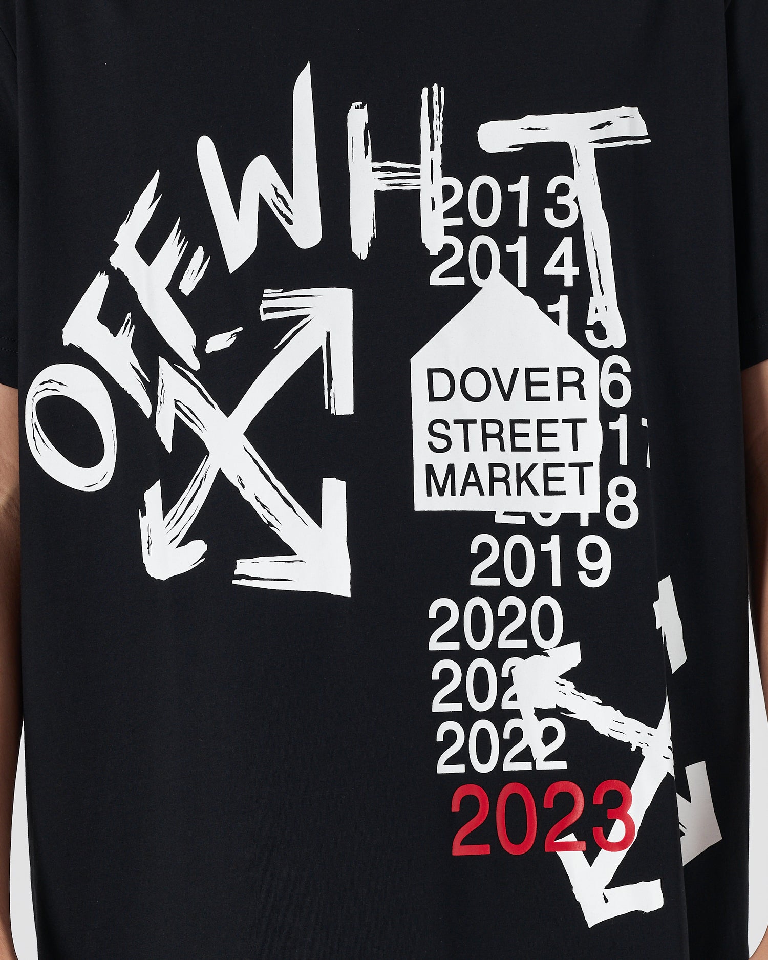 OW Logo Printed Men Black T-Shirt 14.90