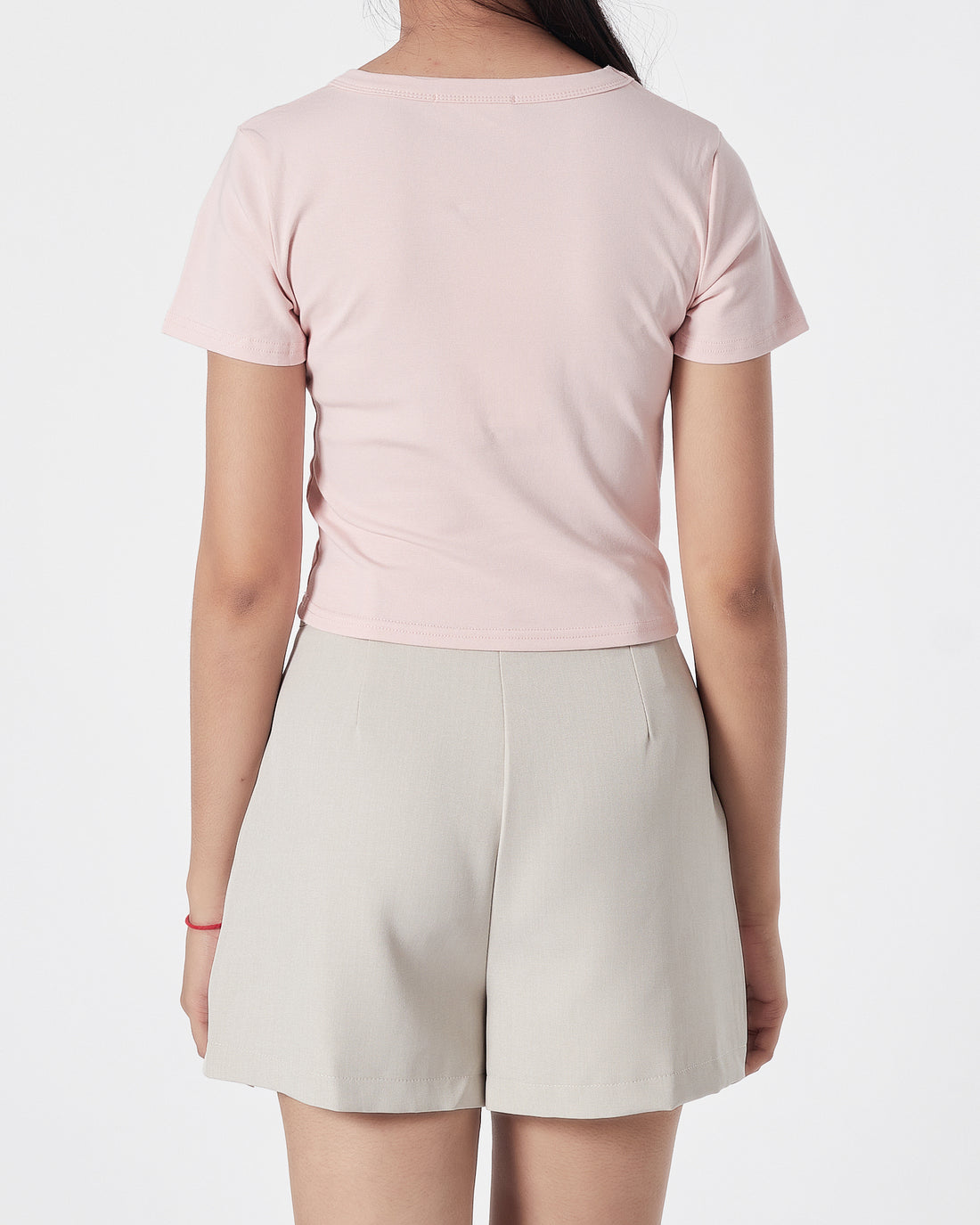 Light Pink Lady T-Shirt Crop Top 10.90