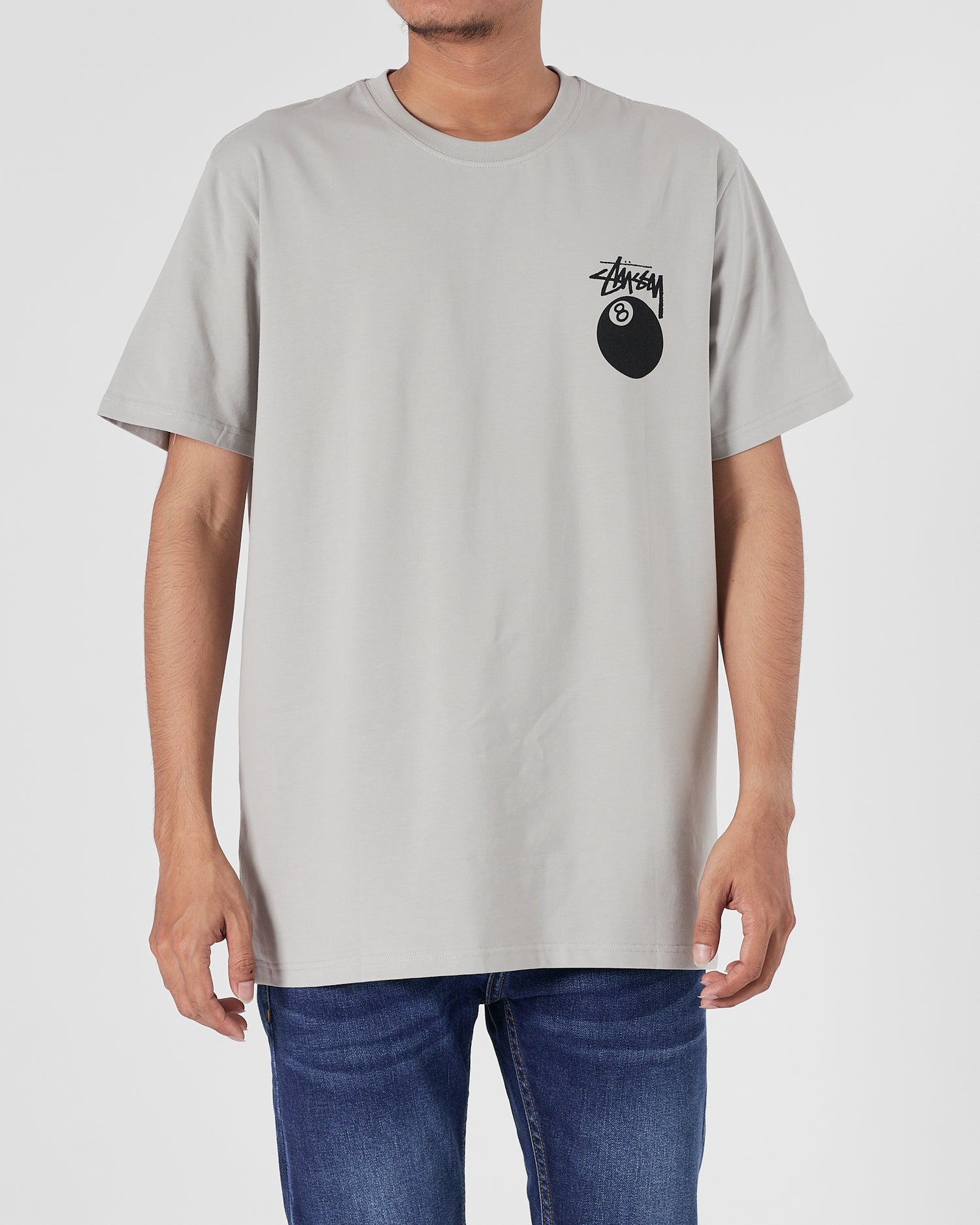 STU 8 Ball Men Grey T-Shirt 15.90