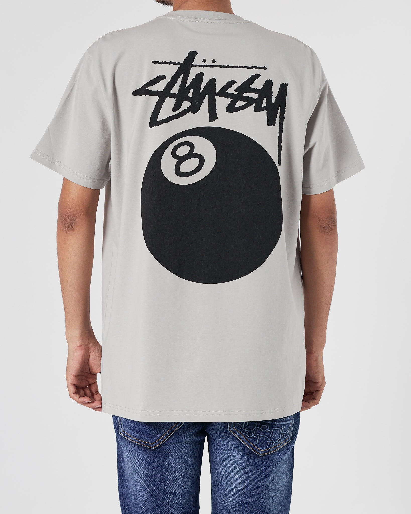 STU 8 Ball Men Grey T-Shirt 15.90