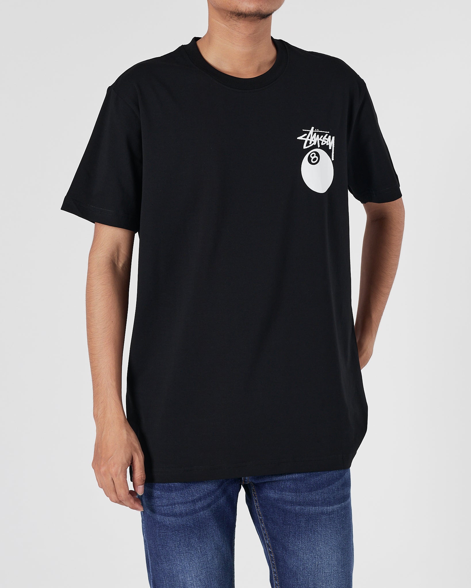 STU 8 Ball Men Black T-Shirt 15.90