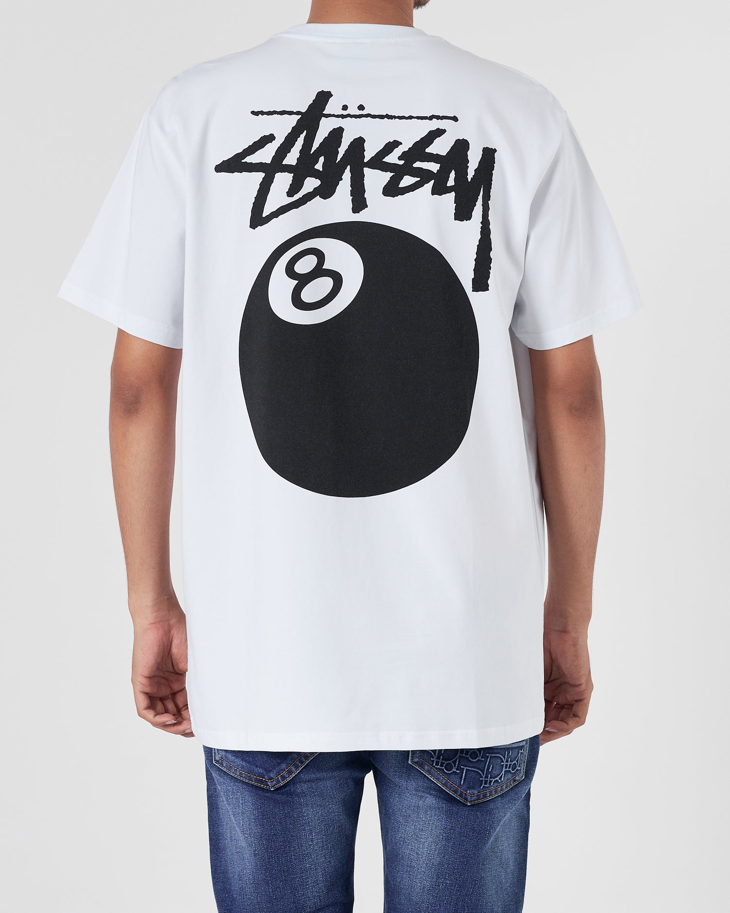 STU 8 Ball Men White T-Shirt 15.90