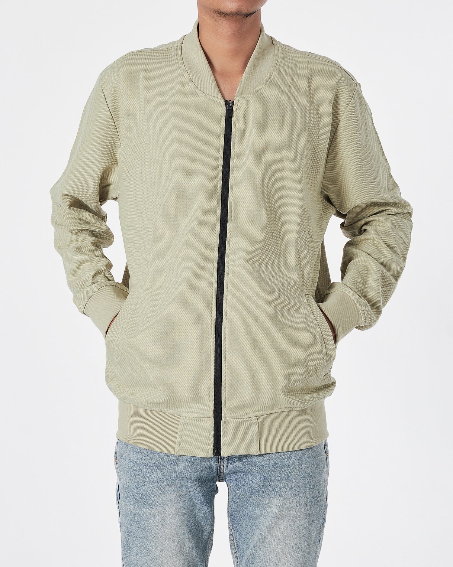 ZAR Plain Color Men Green Jacket 19.90