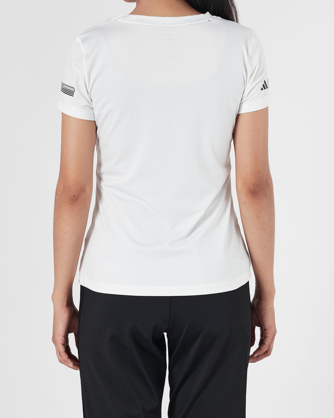 ADI Logo Printed Lady White Sport T-Shirt 12.90
