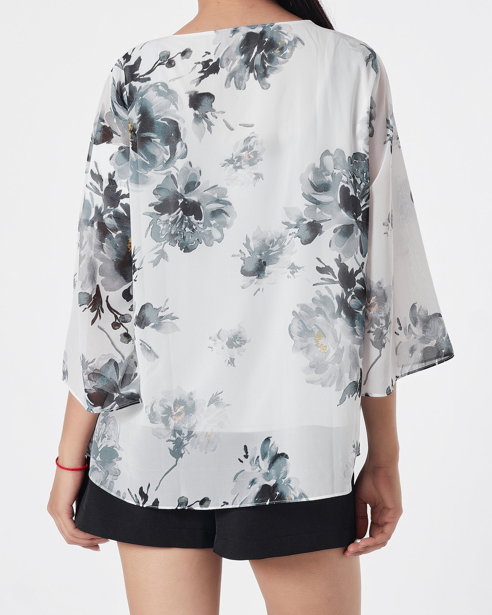 Floral Over Printed Lady  Shirts Long Sleeve 13.90