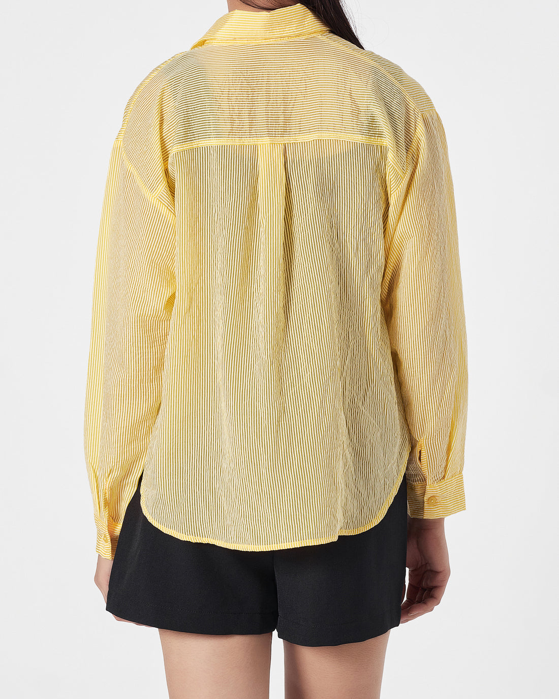 Yellow Striped Lady  Shirts Long Sleeve 16.90