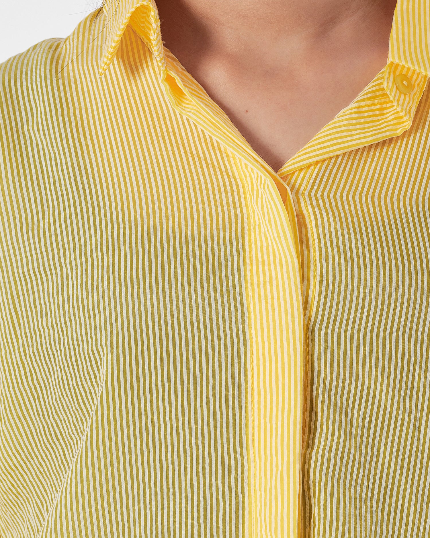 Yellow Striped Lady  Shirts Long Sleeve 16.90