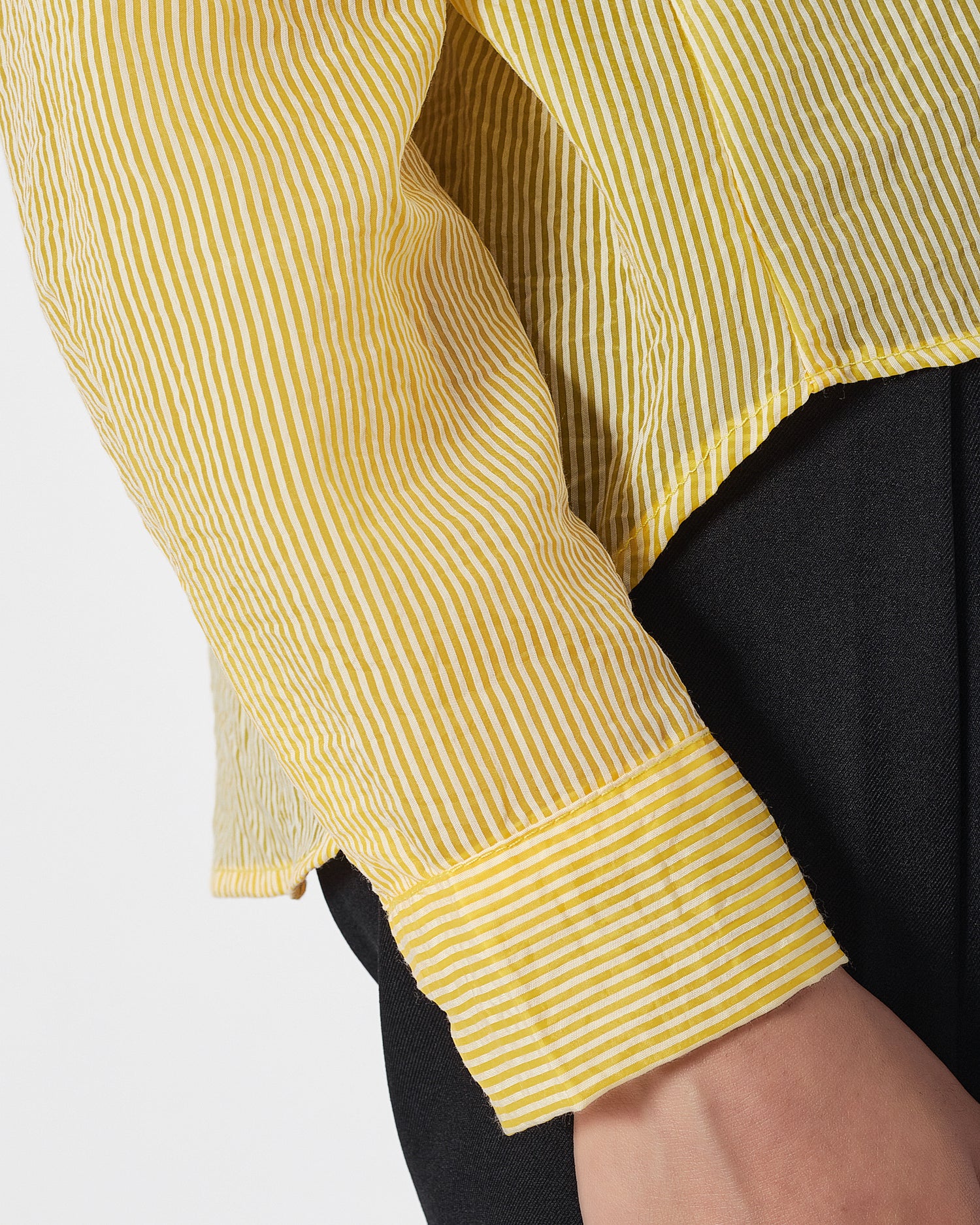 Yellow Striped Lady  Shirts Long Sleeve 16.90