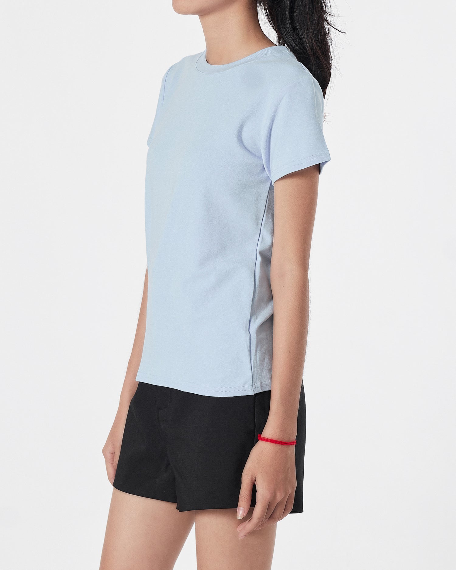 Plain Color Lady Blue T-Shirt 11.90