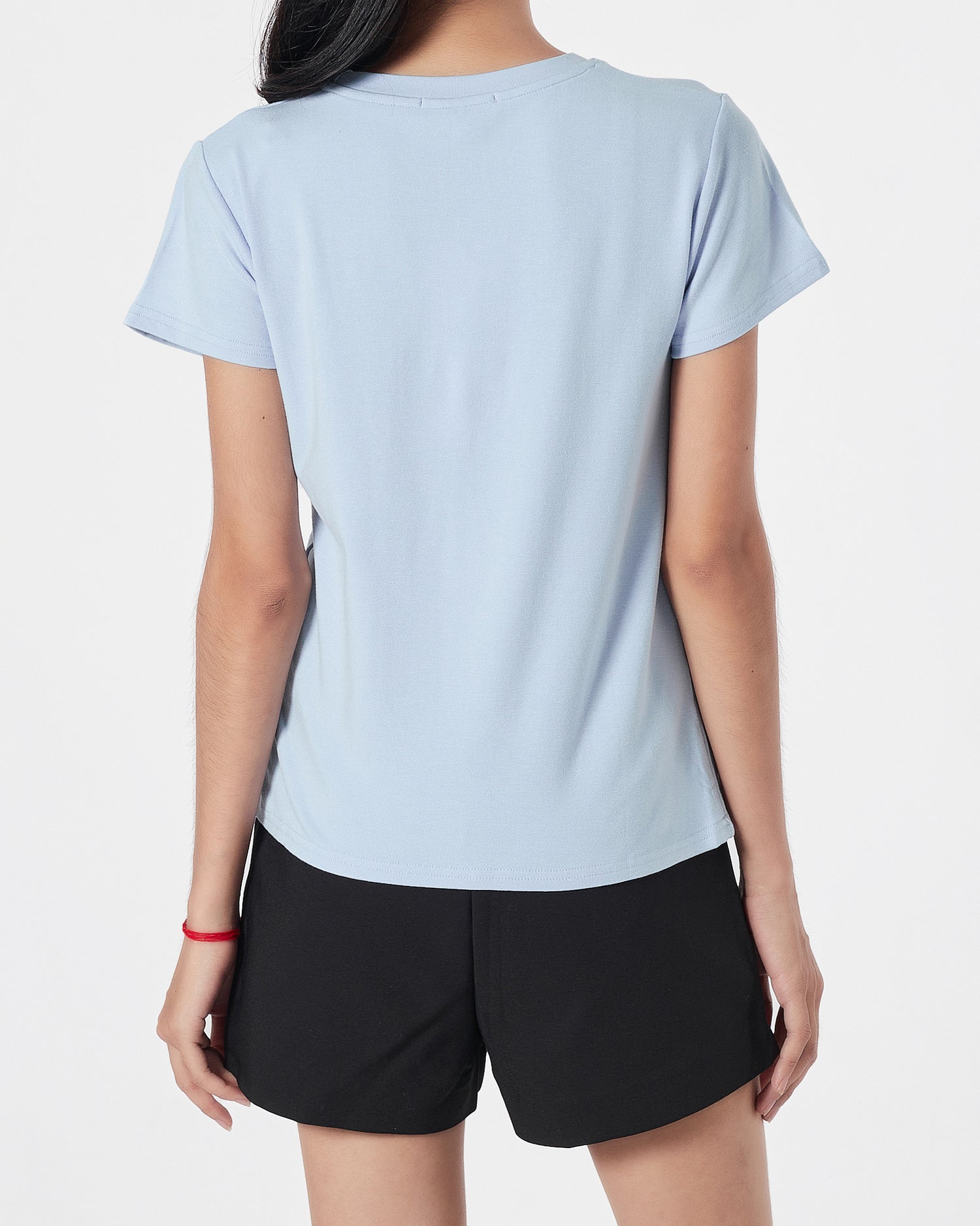 Plain Color Lady Blue T-Shirt 11.90