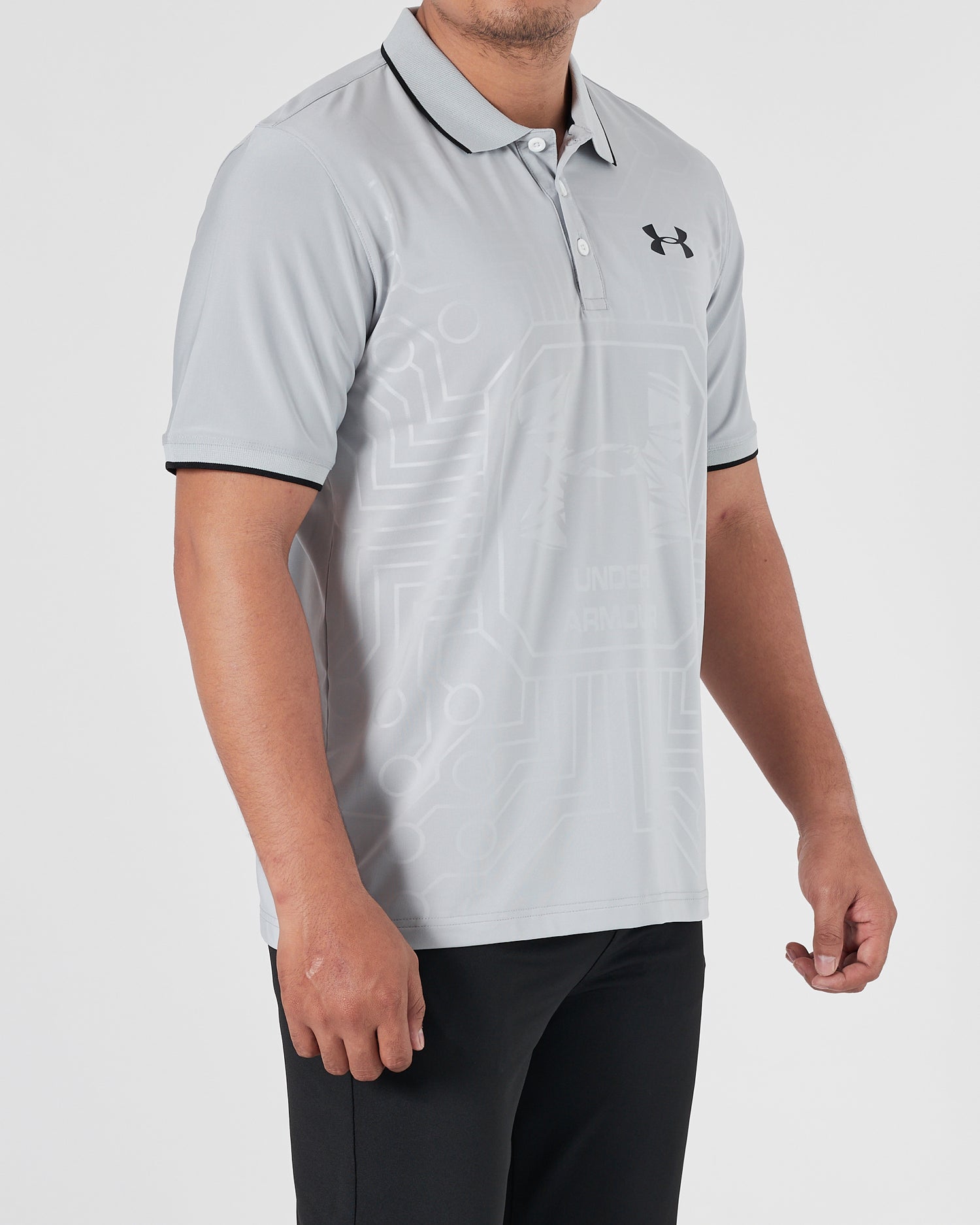 UA Light Weight Men Grey Sport Polo Shirt 14.90