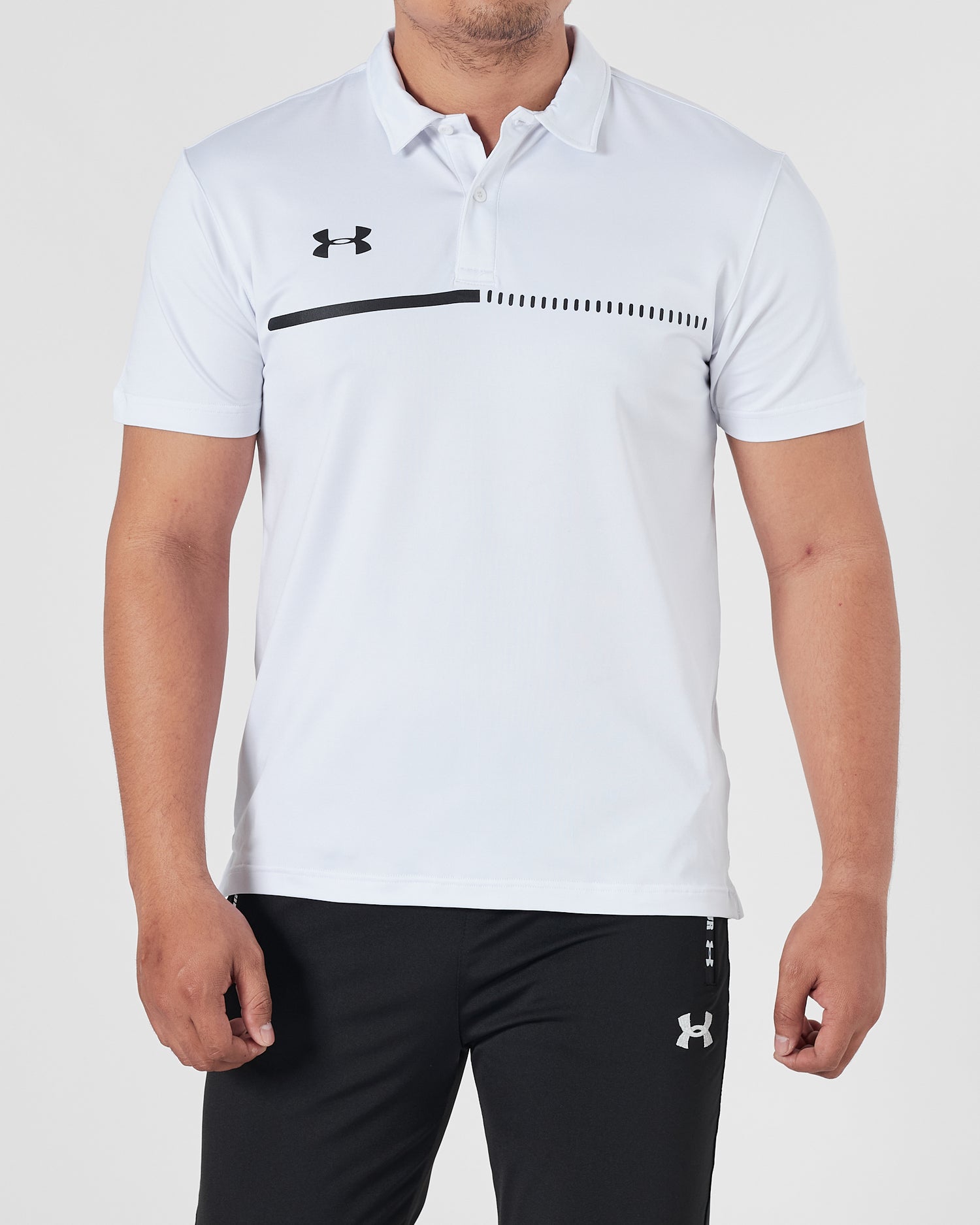 UA Men White Sport Polo Shirt 14.50