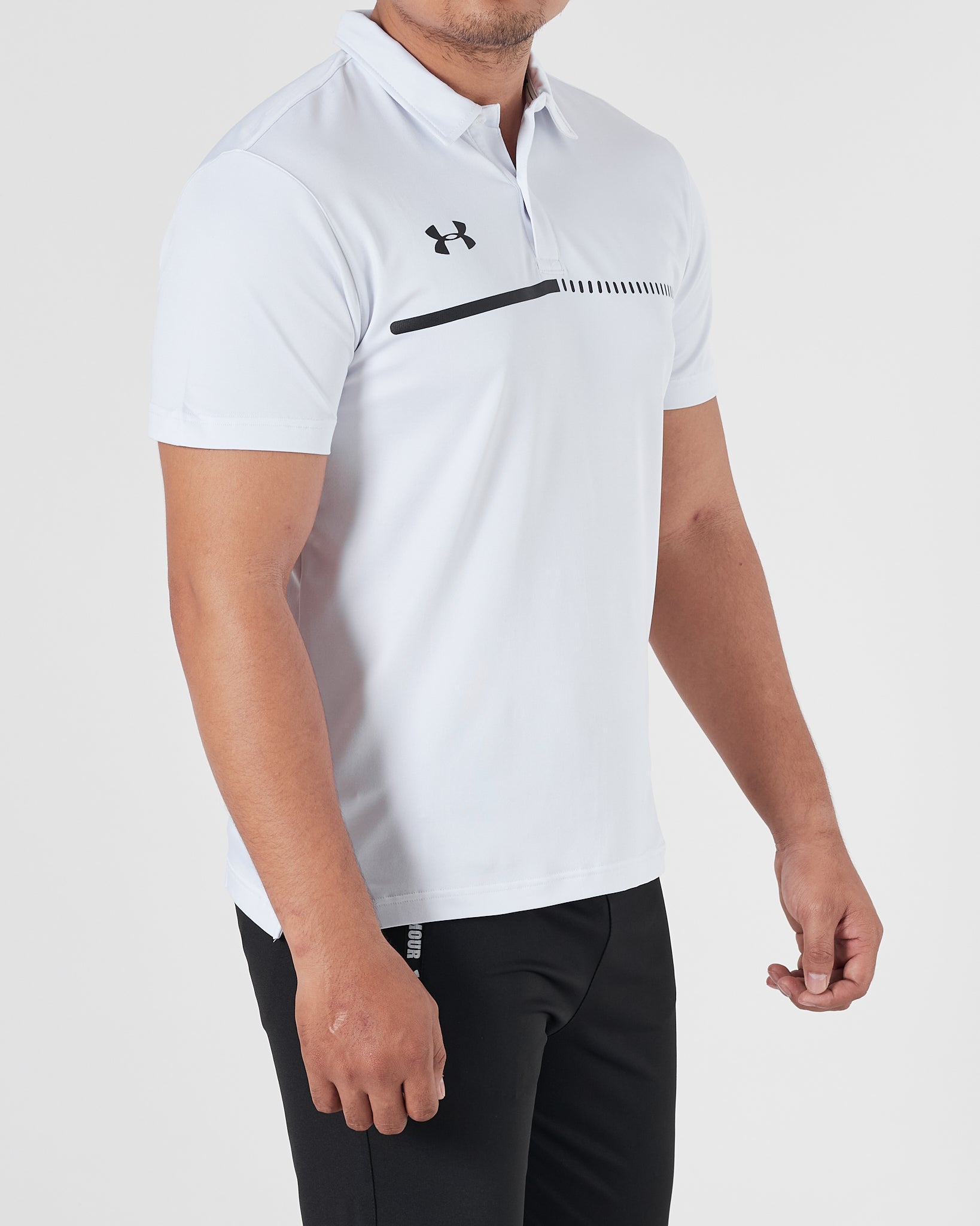 UA Men White Sport Polo Shirt 14.50