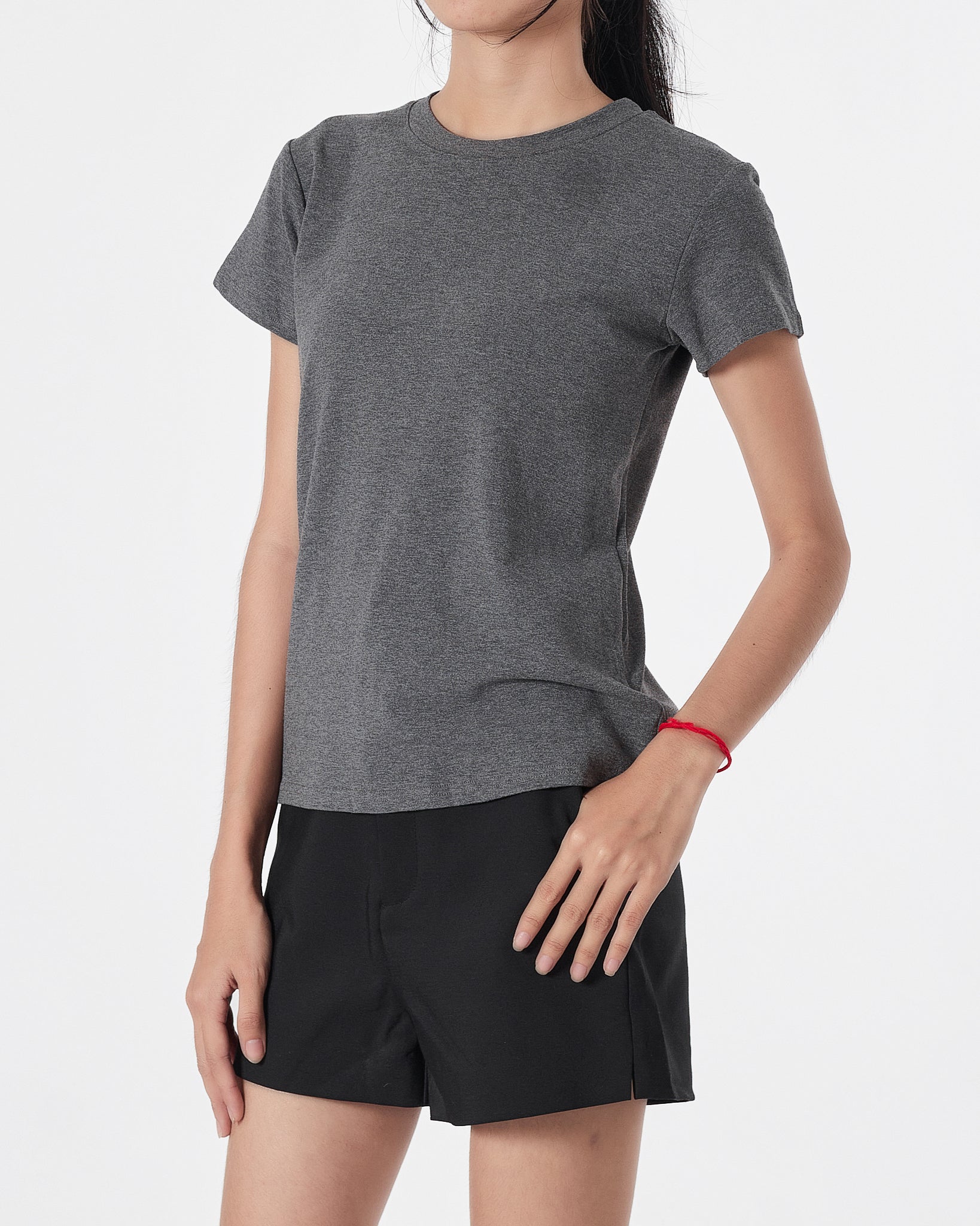 Plain Color Lady Grey T-Shirt 11.90