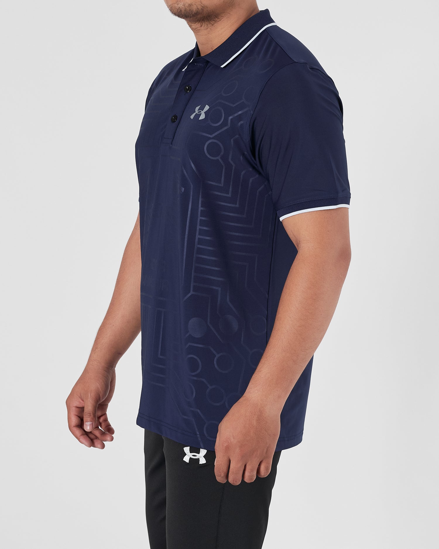 UA Light Weight Men Blue Sport Polo Shirt 14.90