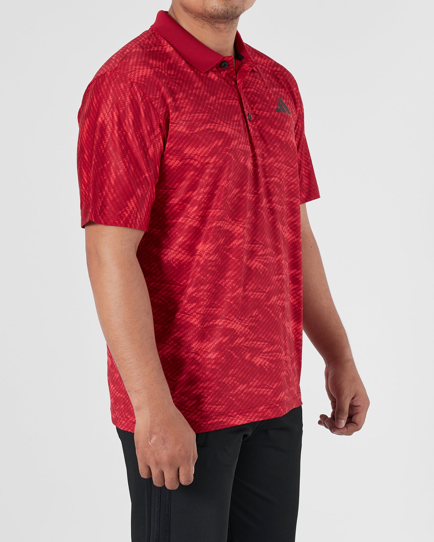 ADI Red Camo Men Sport Polo Shirt 14.50